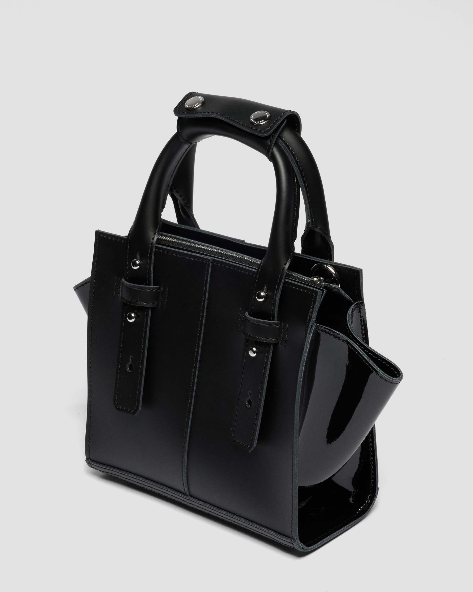 Small Leather Tote Bag in Black