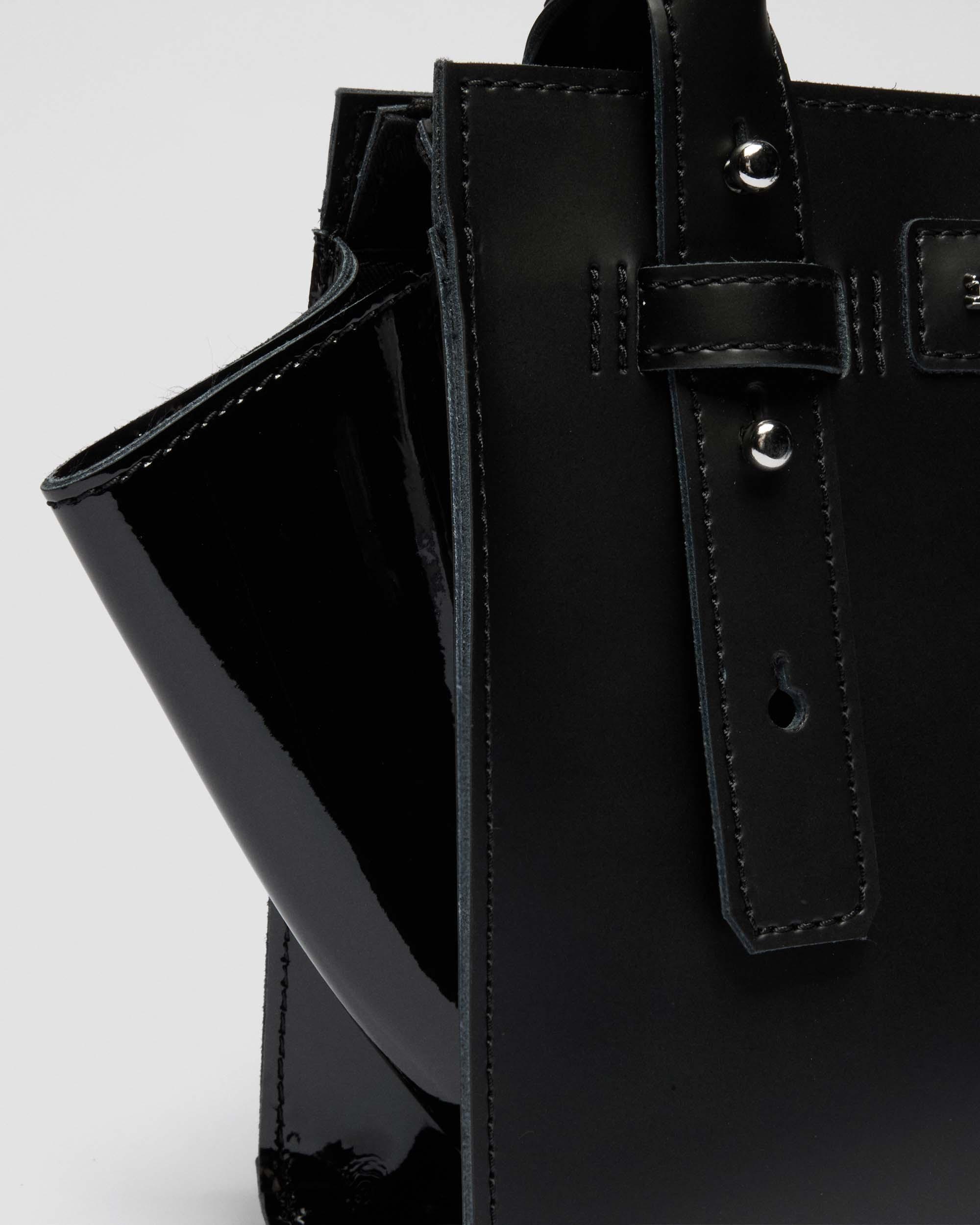 Small Leather Tote Bag in Black
