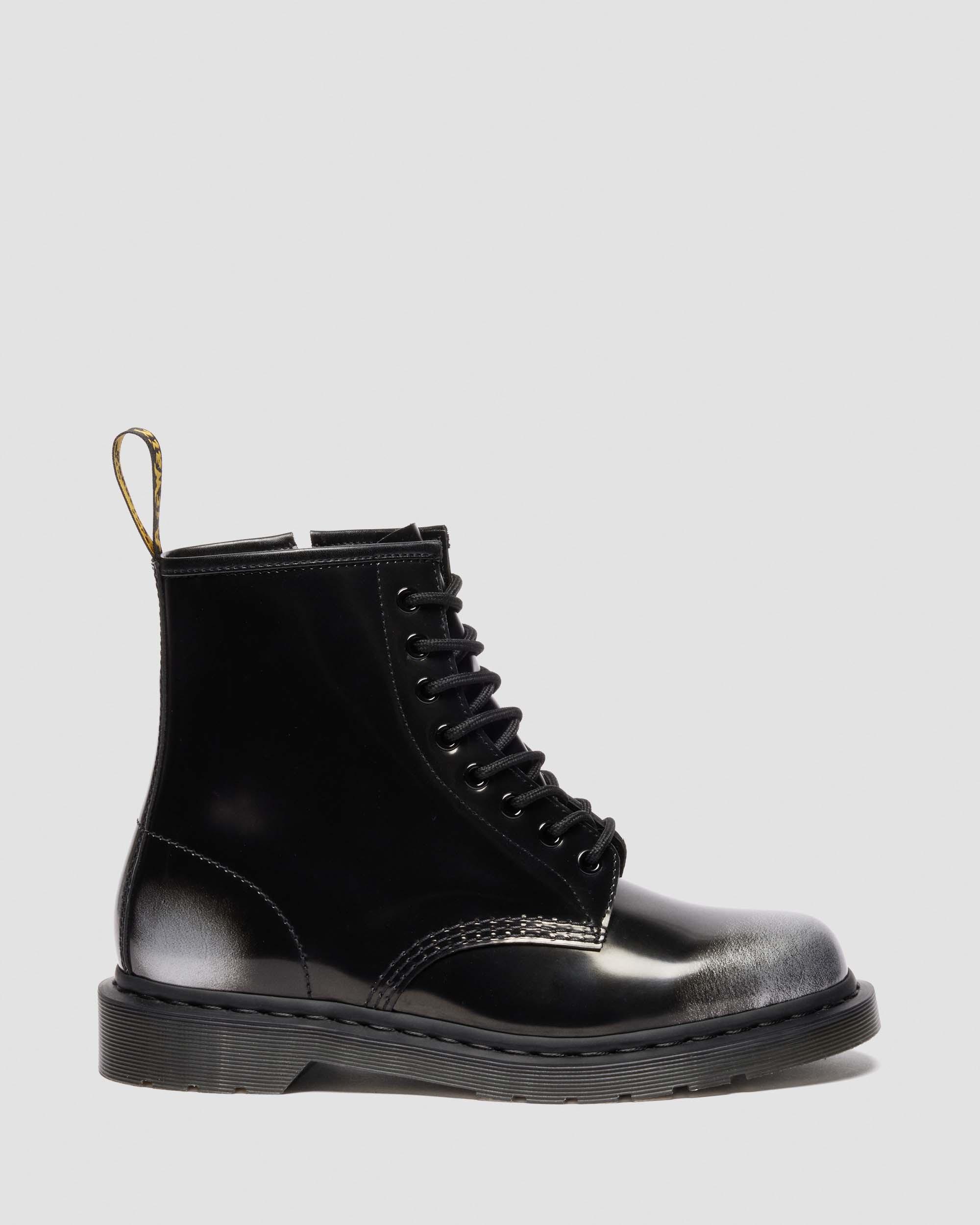 1460 Zip Arcadia Rub Off Leather Boots in SILVER | Dr. Martens™