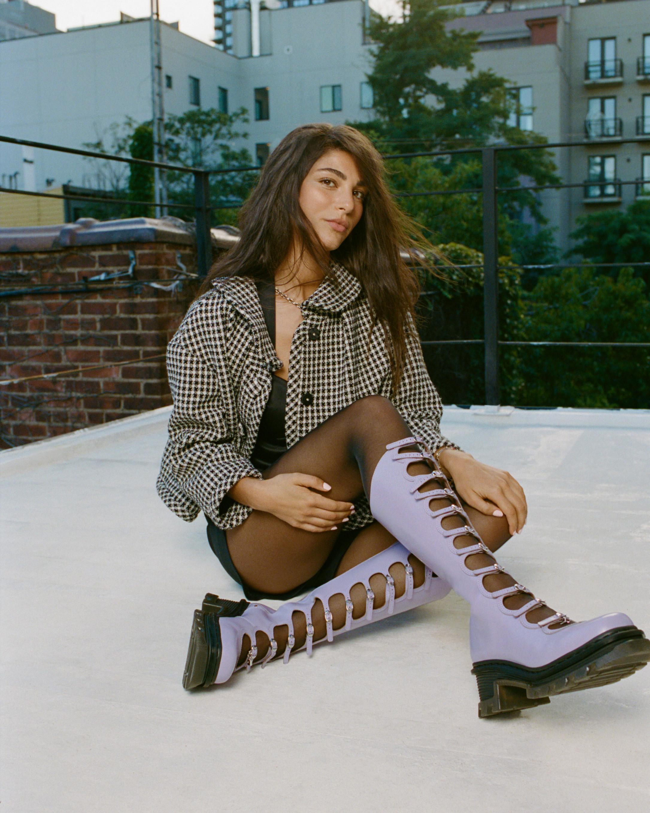 Dr. Martens x Marc Jacobs Kiki Boots in Purple