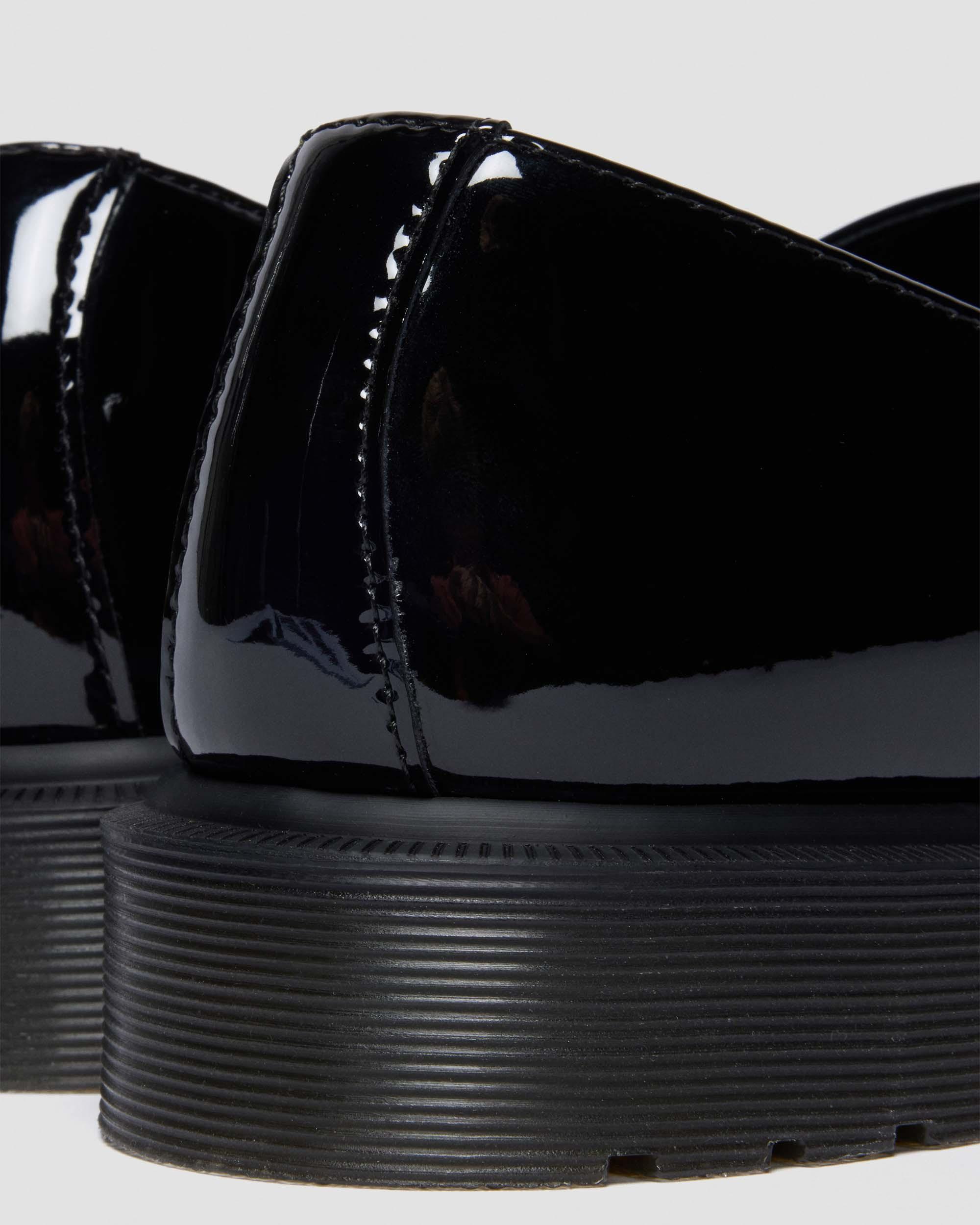 Mariel II Patent Leather Buckle Strap Shoes in Black