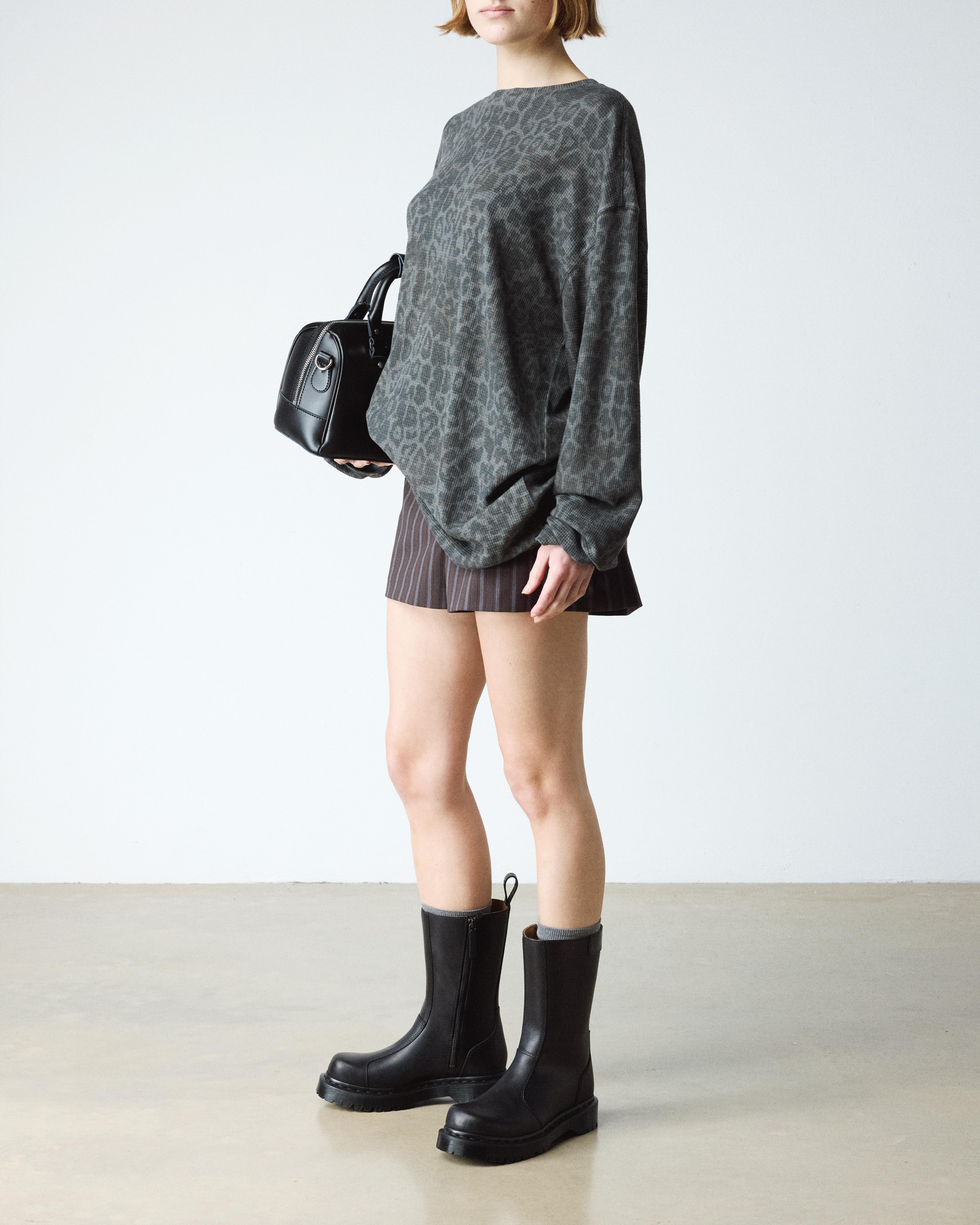 Rejena Old Harness Leather Boots in Black