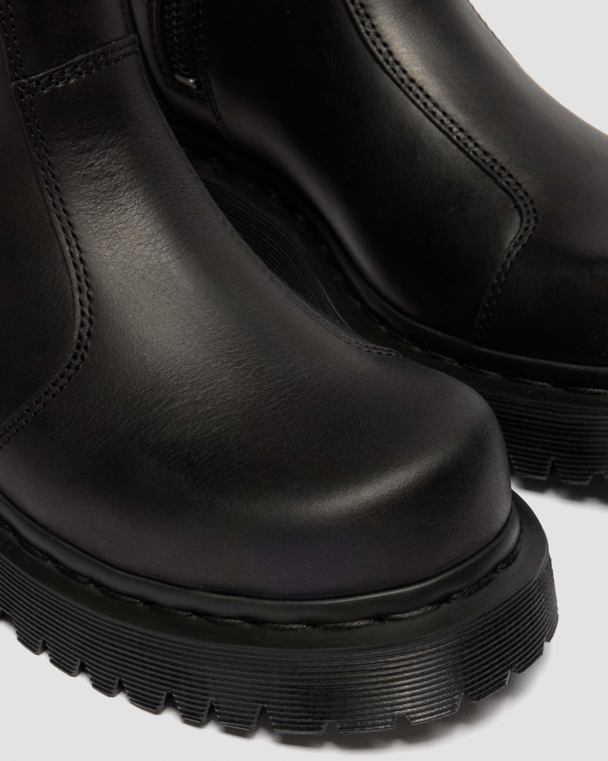 Rejena Old Harness Leather Boots in Black