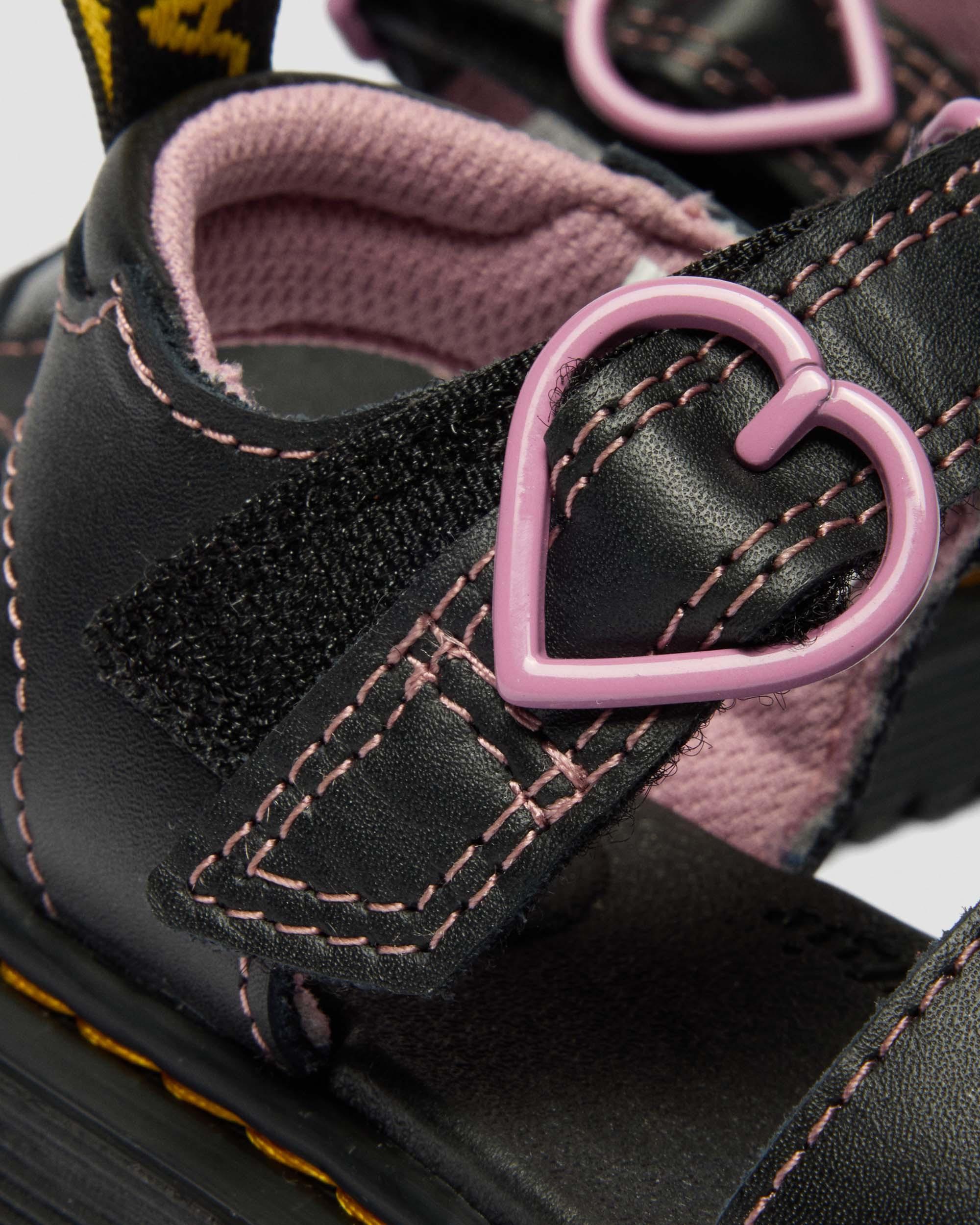 Zapatos Marlowe Ii Glitter de piel con tiras para niños in Negro