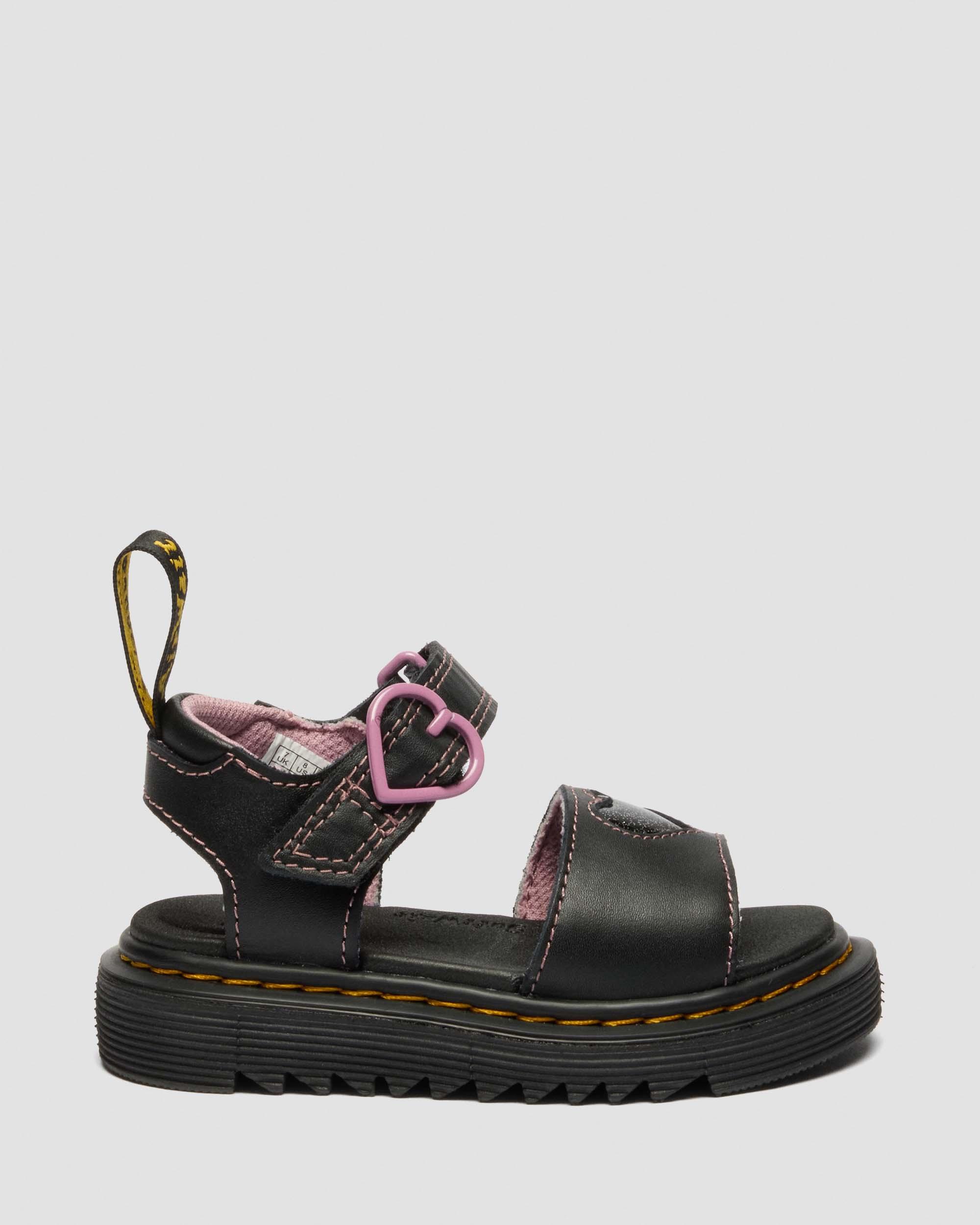 Zapatos Marlowe Ii Glitter de piel con tiras para niños in Negro