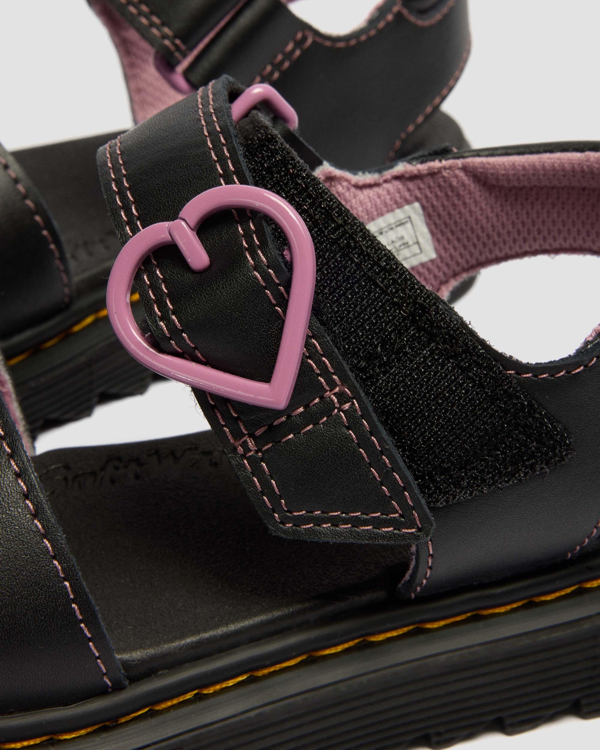 Zapatos Marlowe Ii Glitter de piel con tiras para junior in Negro