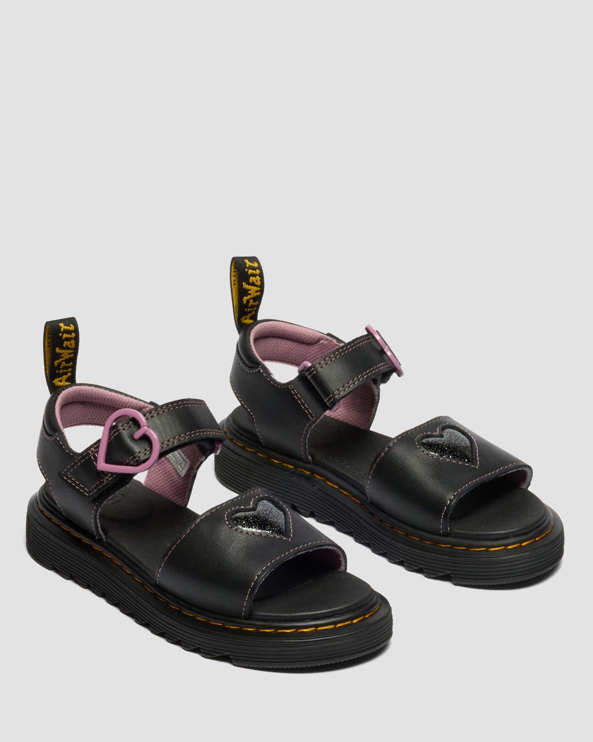 Zapatos Marlowe Ii Glitter de piel con tiras para junior in Negro