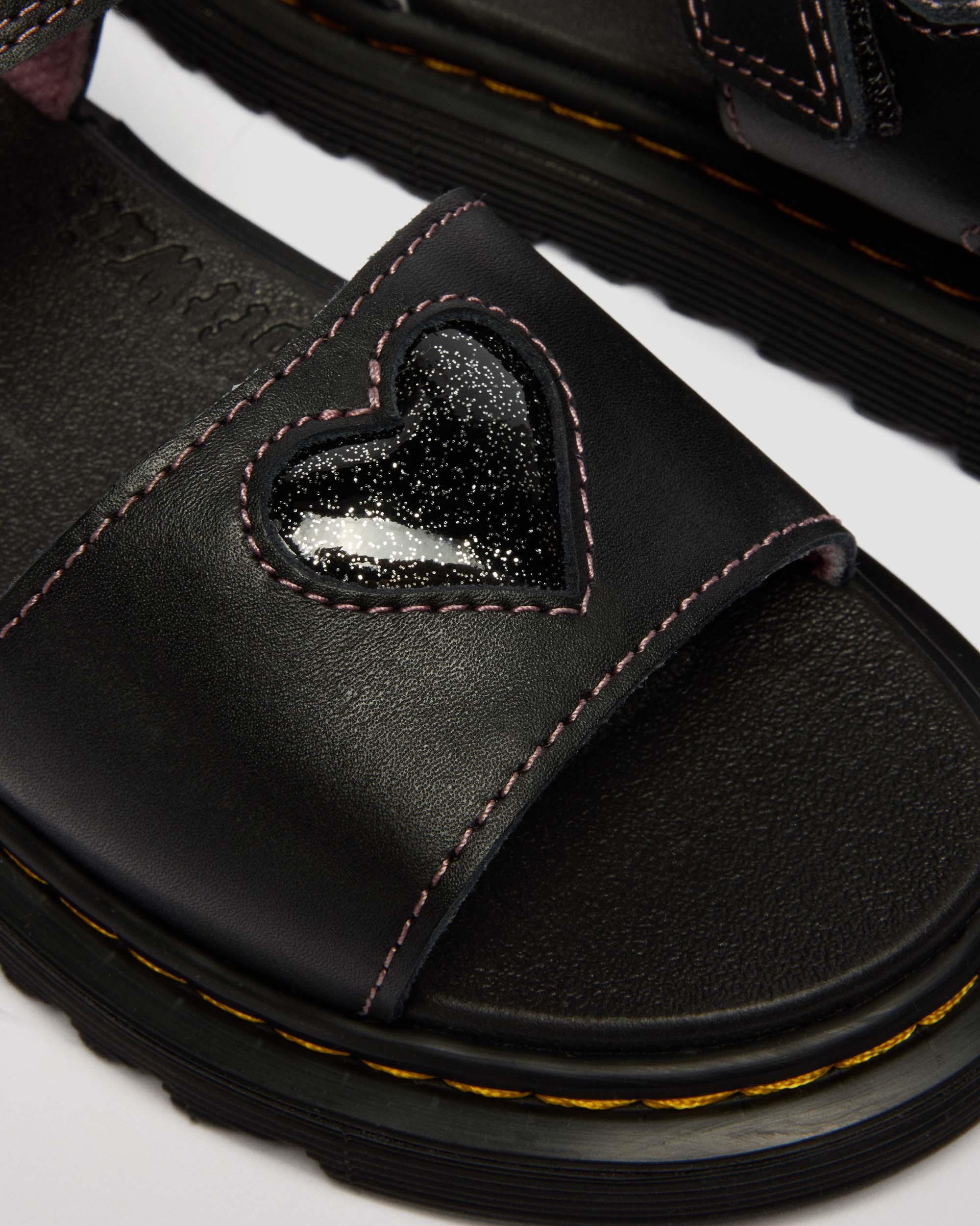 Zapatos Marlowe Ii Glitter de piel con tiras para junior in Negro