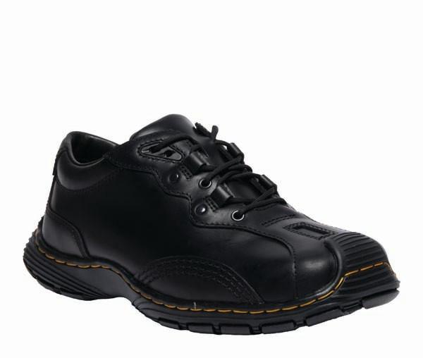 Aurix Satin Finish Leather 5i Shoes in BLACK | Dr. Martens™