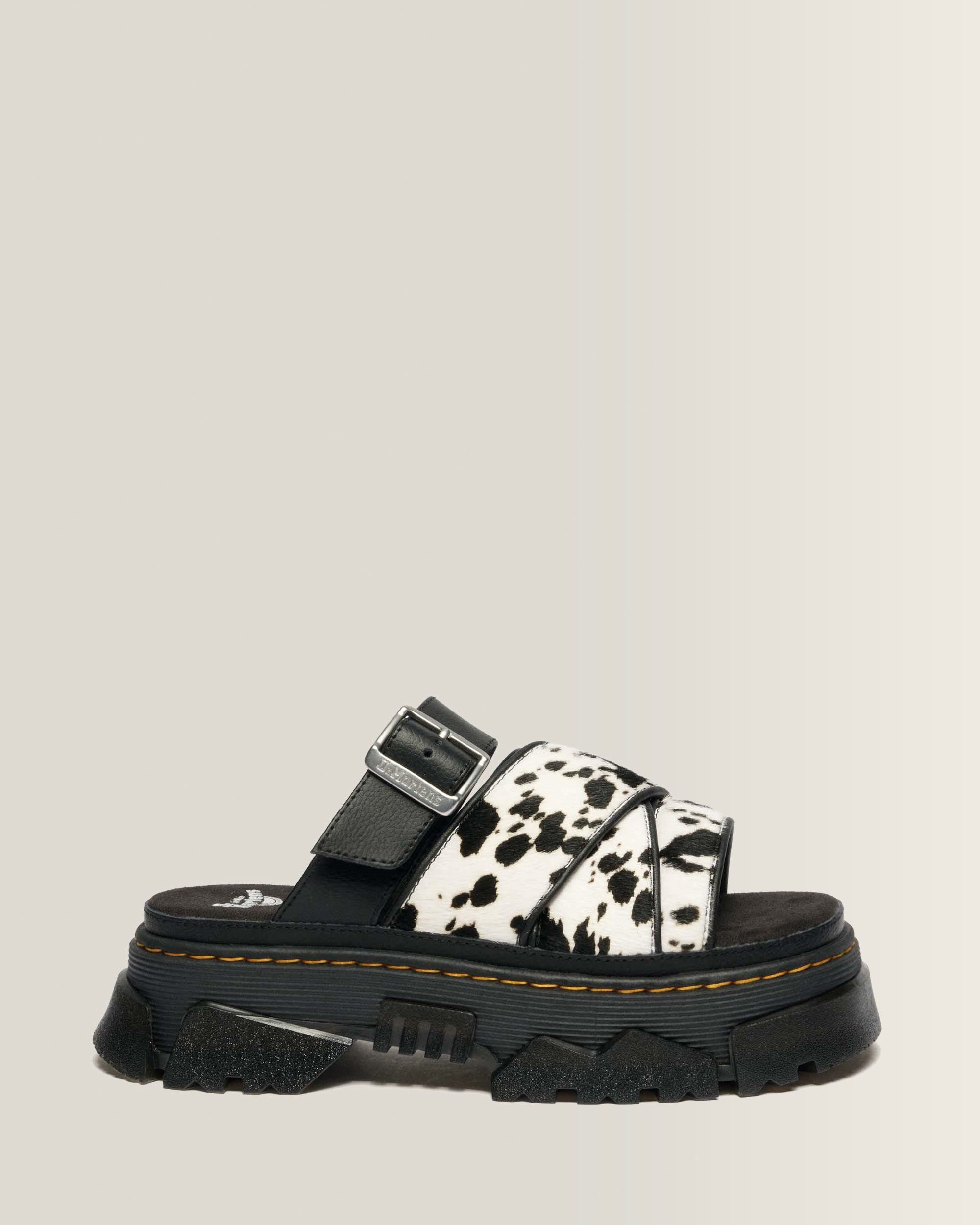 Mattison Slide Dalmatian Hair On Leather Sandals product image