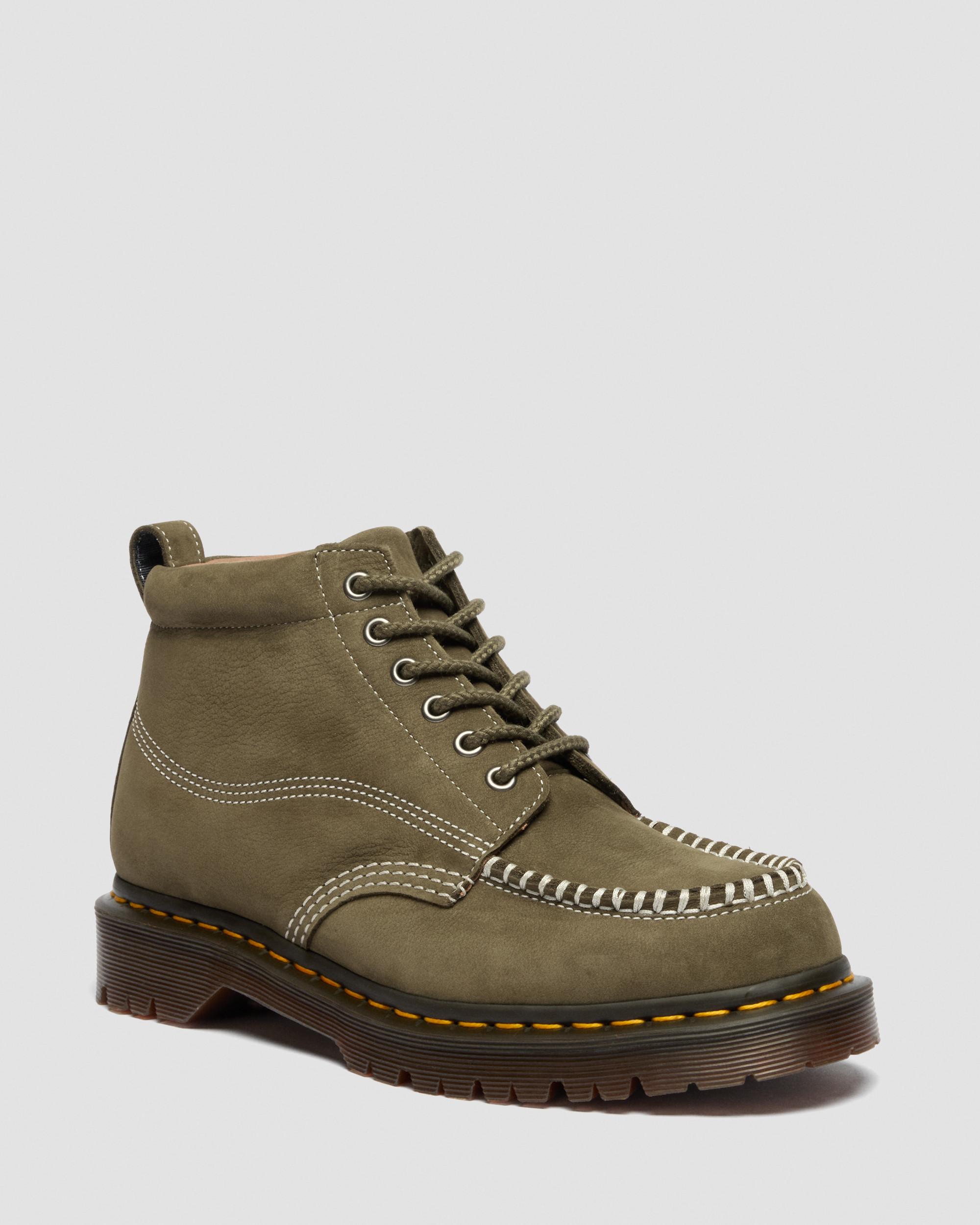 Dr. Martens Lowell Chukka Nubuck Moc Toe EnkelSchoenen in Groen,