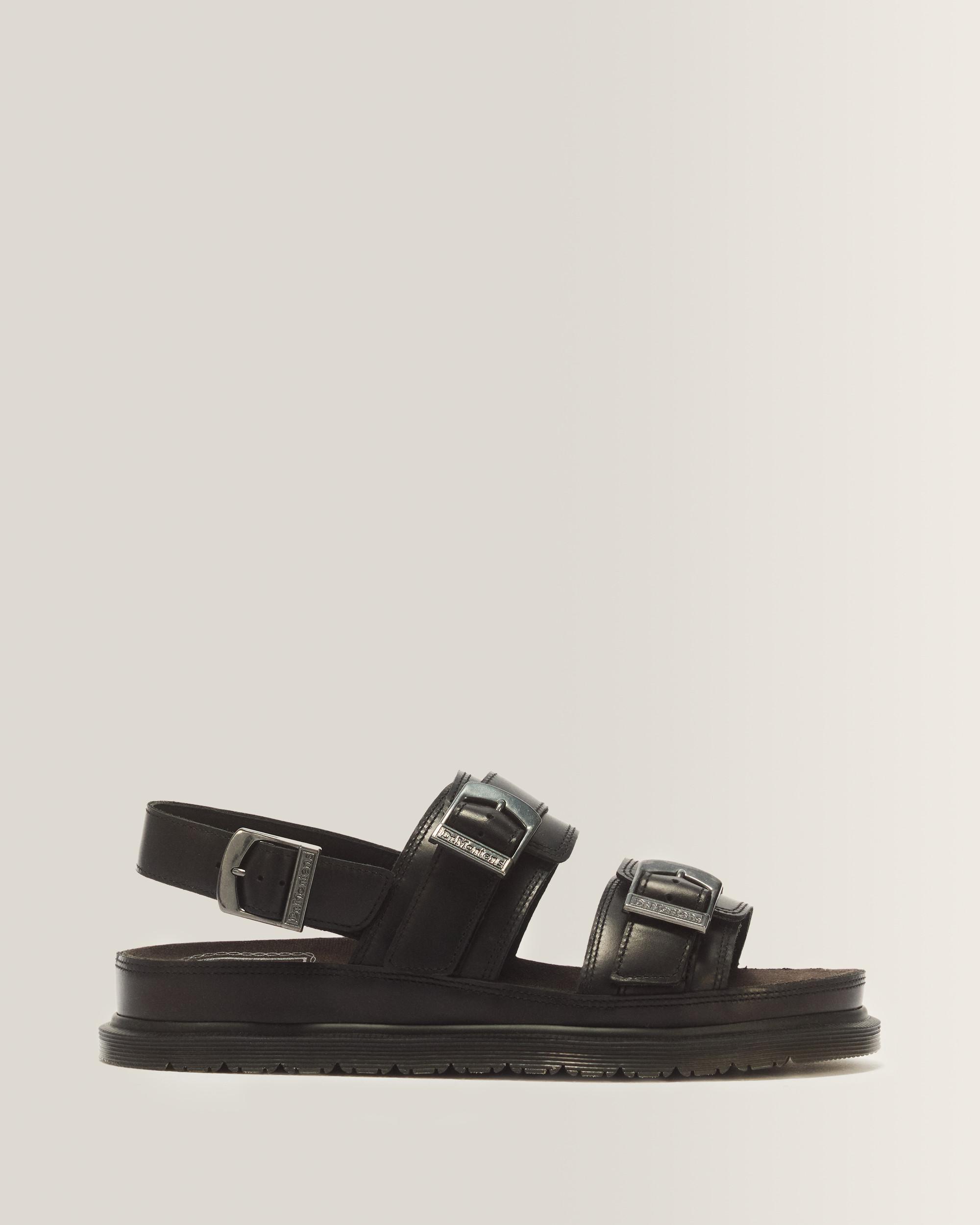 Zebzag Suede Sandals in Black | Dr. Martens