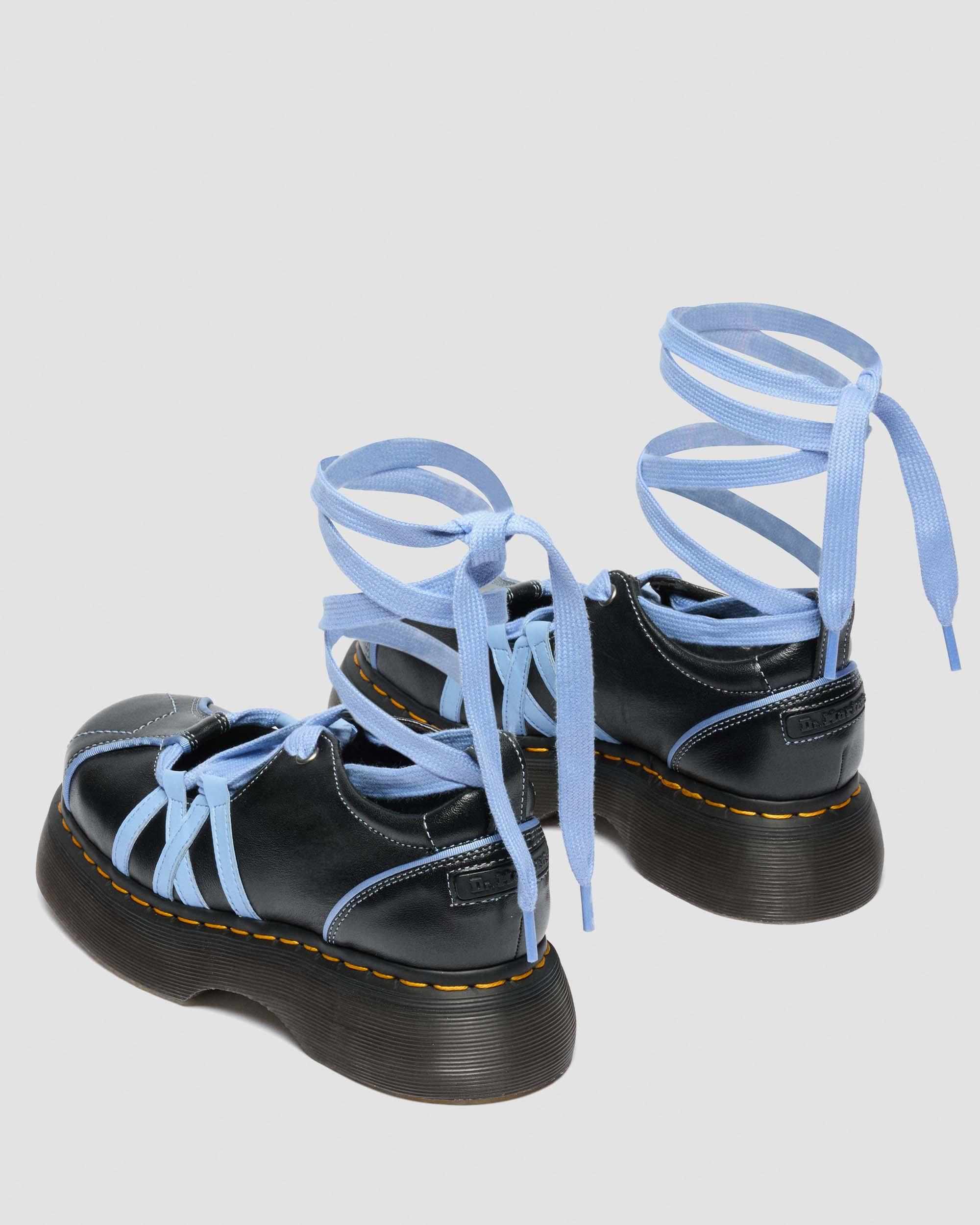 Buzz Ballerina Gloss Leather Shoes in BLACK