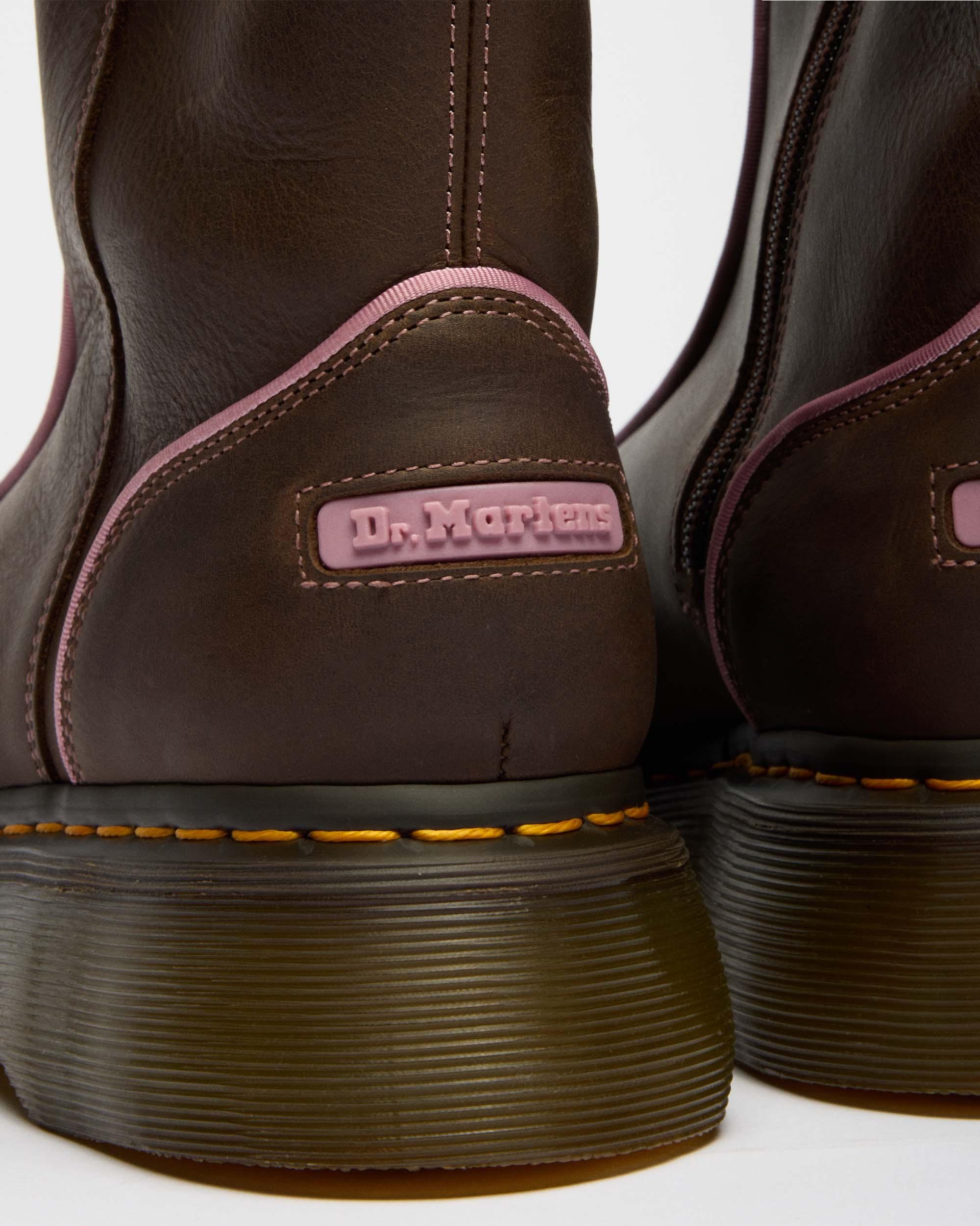 Buzz Hi Wyoming Leather Boots in Dark Brown