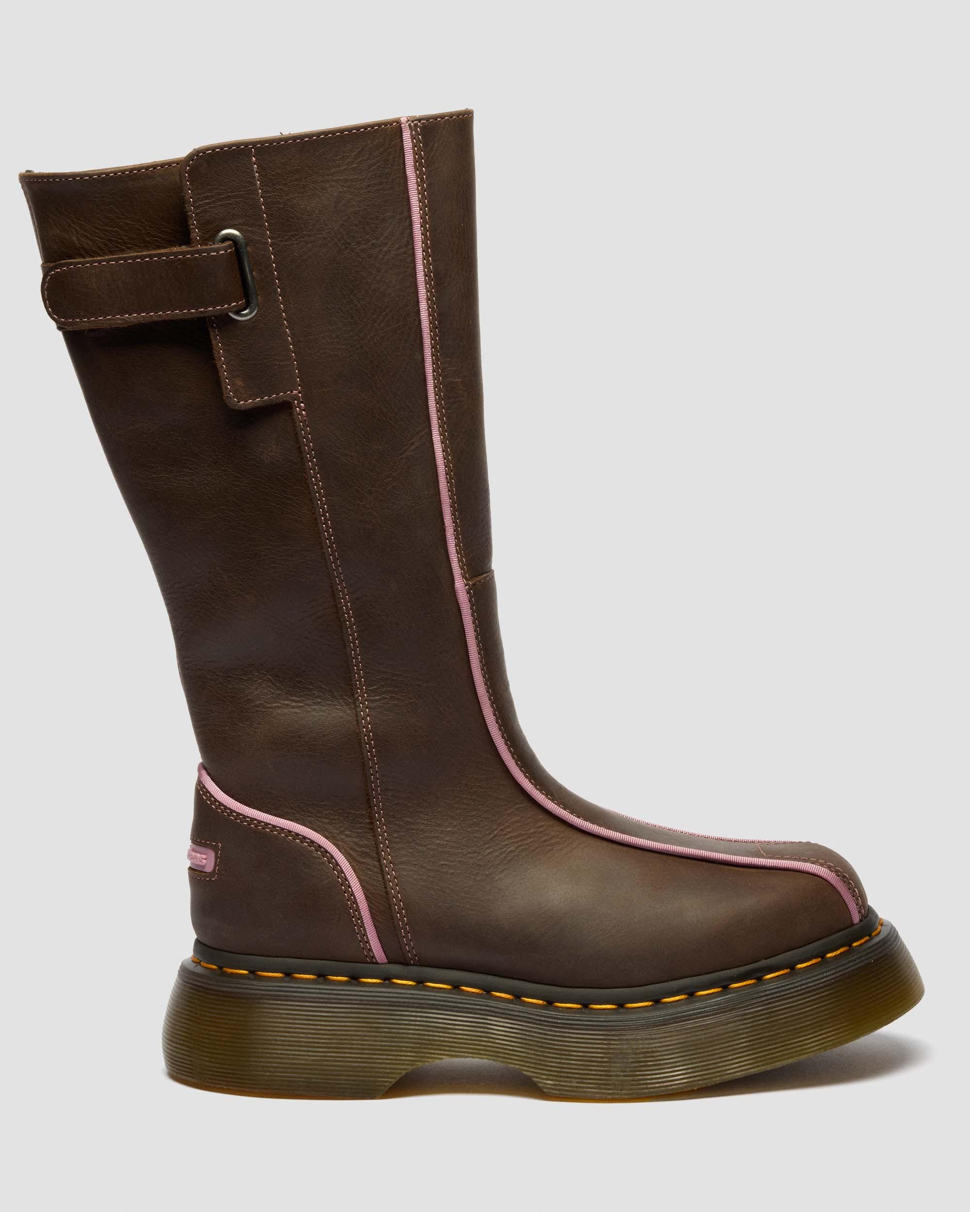 Buzz Hi Wyoming Leather Boots in Dark Brown