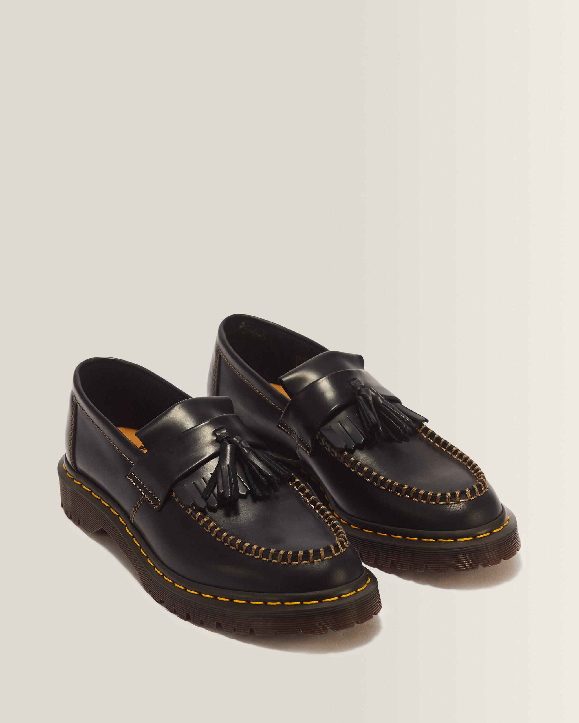 Adrian Orleans Leather Tassel Loafers in Black | Dr. Martens display picture 3