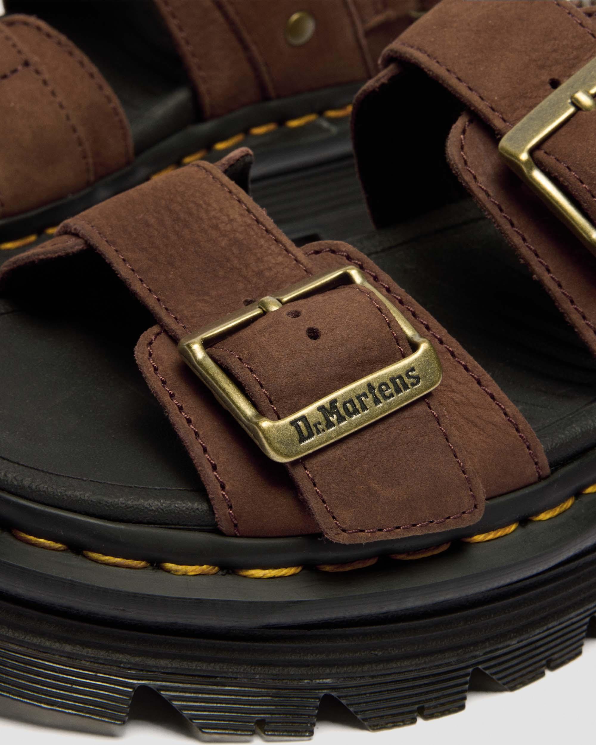 Sandales plateformes Zebzag en nubuck in Marron sépia