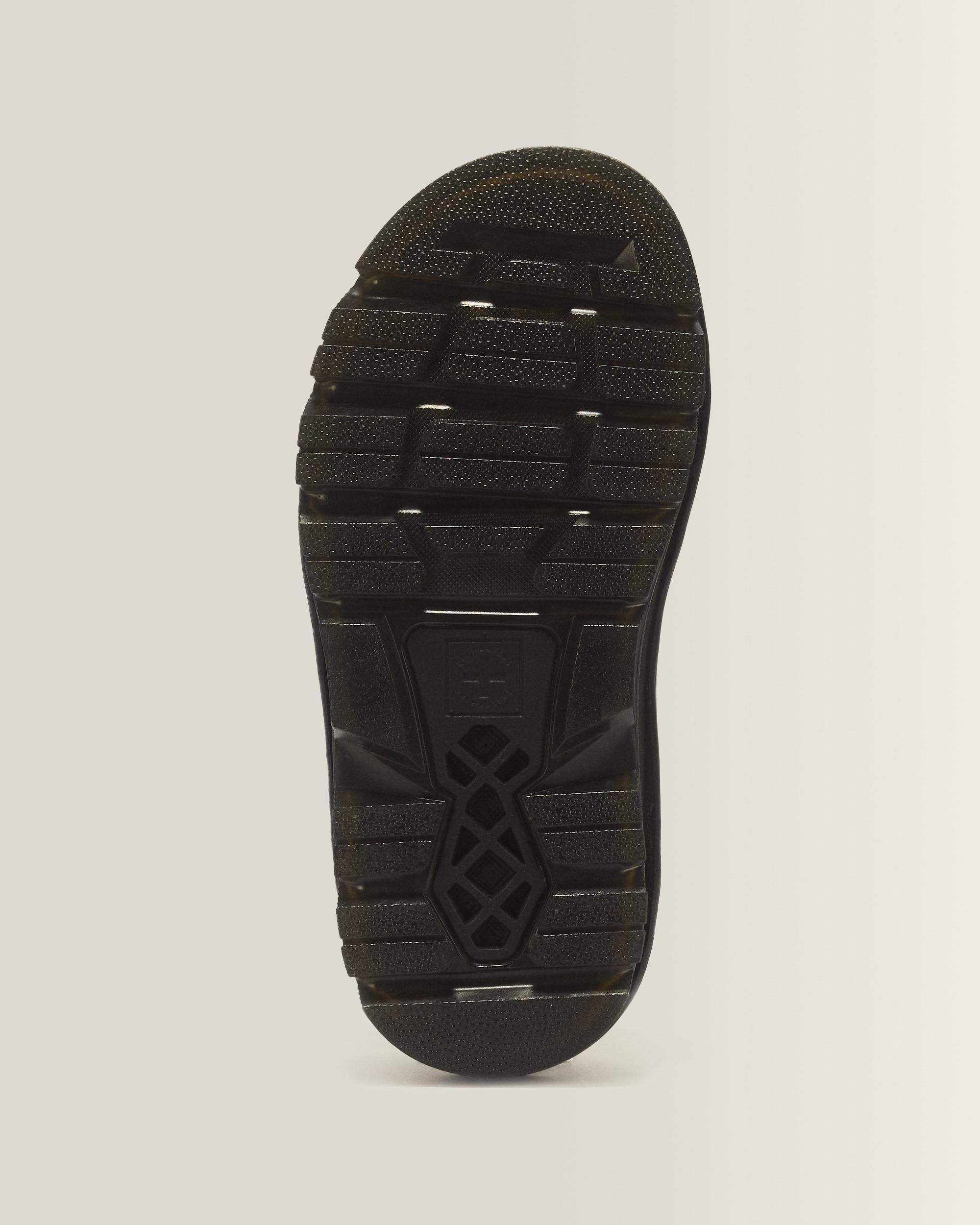 Zebzag Nubuck Platform Sandals in Sepia Brown | Dr. Martens