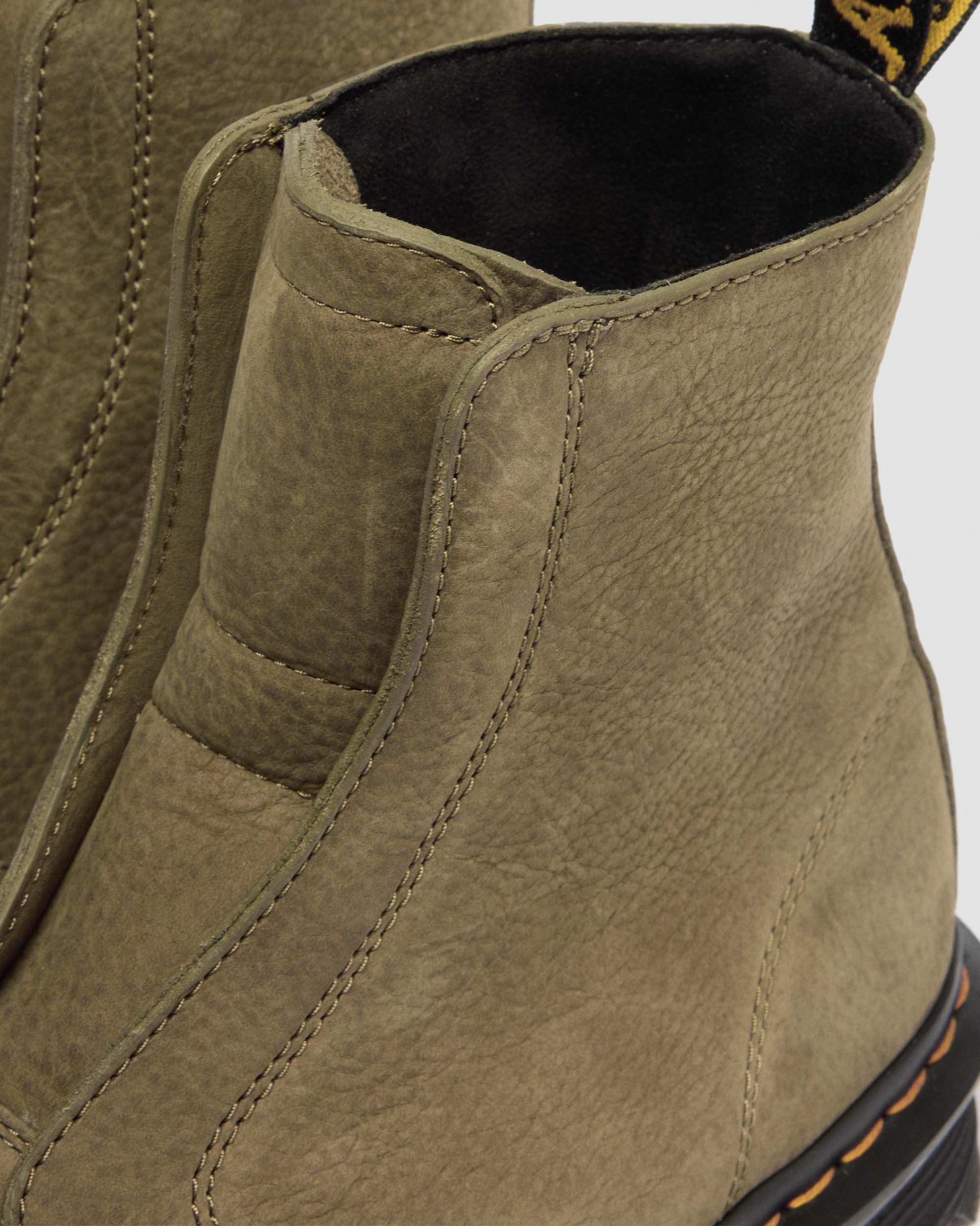 Zebzag Laceless Nubuck Boots in Vert olive Doc's
