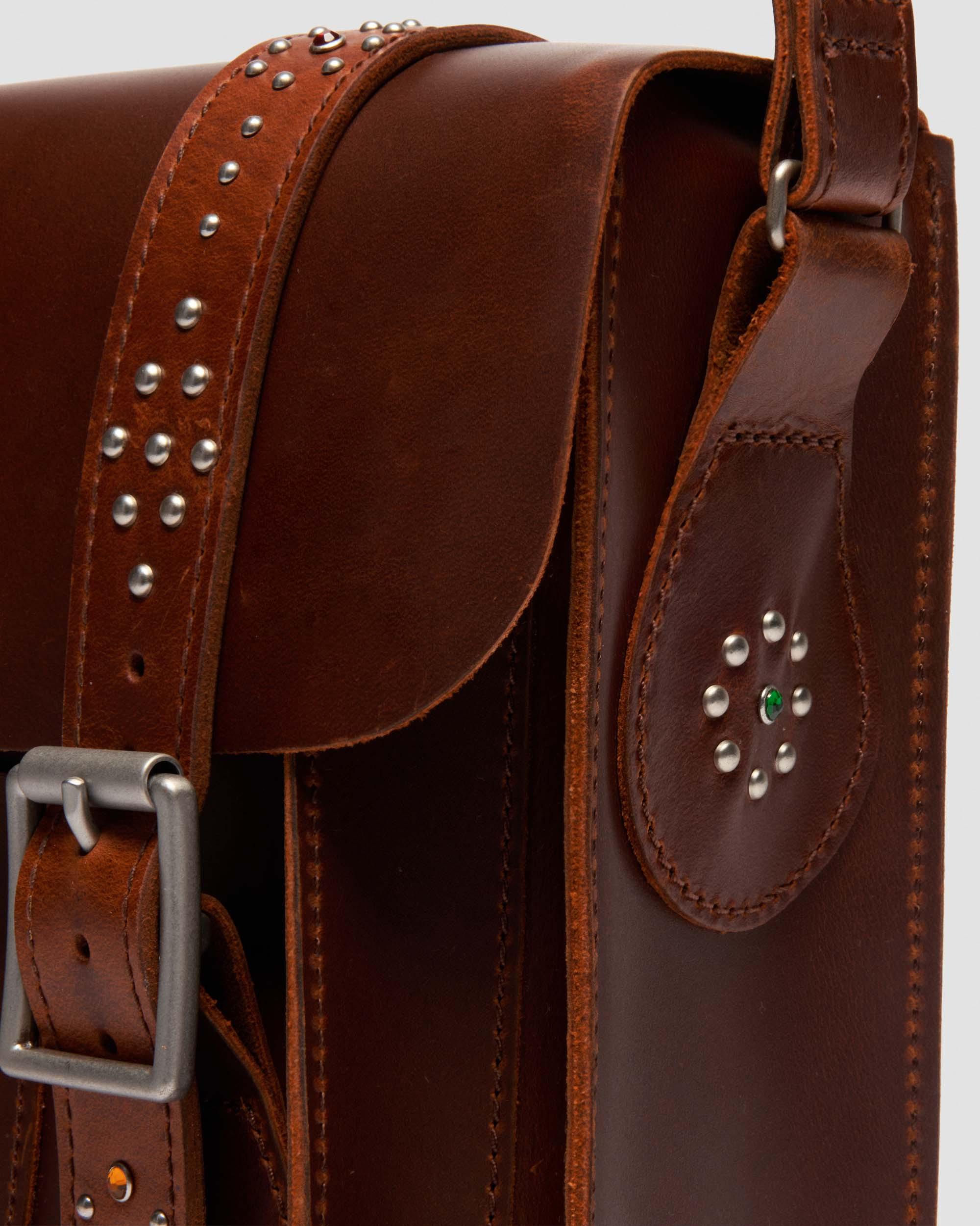 11 Inch Mayhem Leather Satchel in AMBER TAN | Dr. Martens™