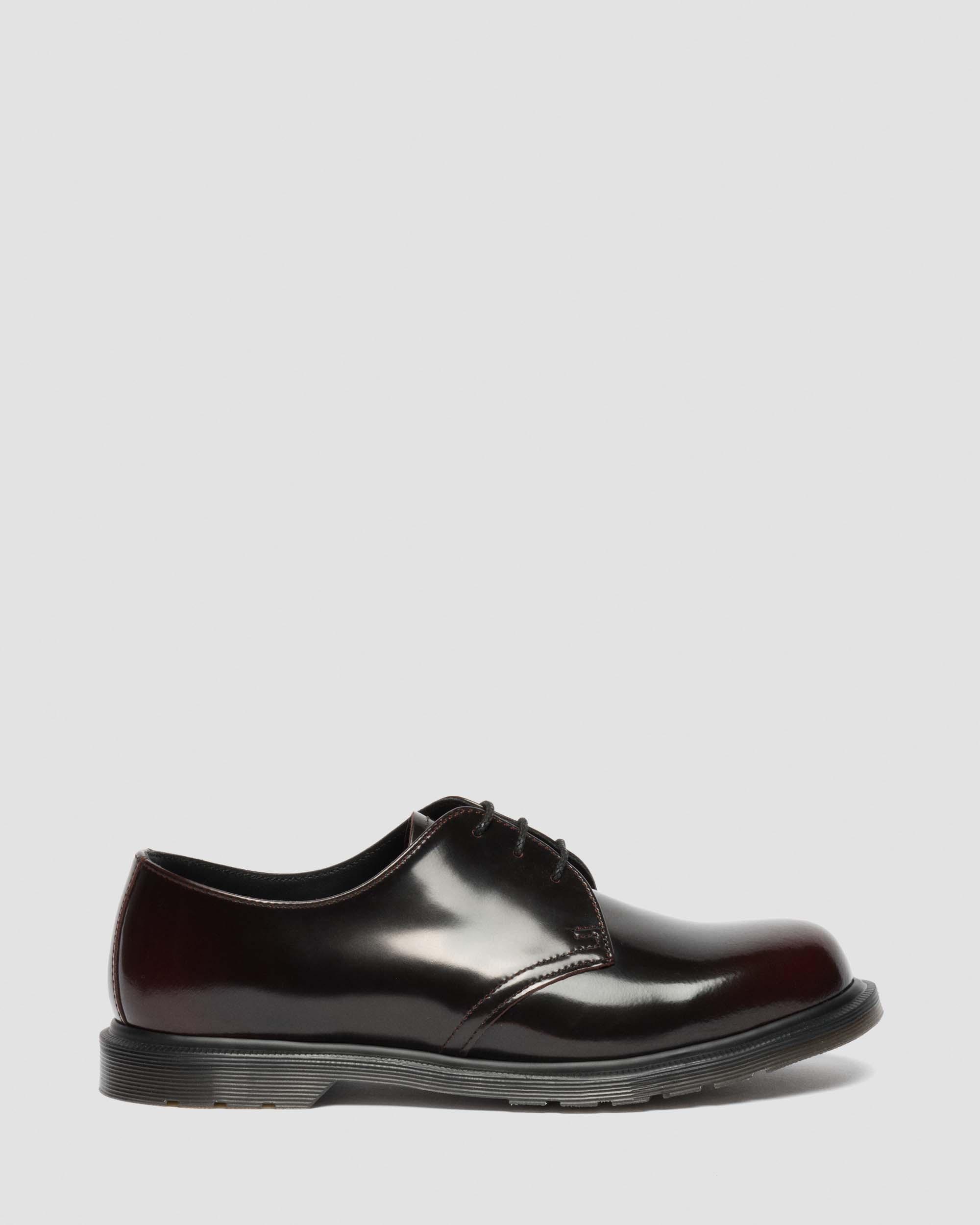 Mayfare Rub Off Leder Schuhe in Cherry Red
