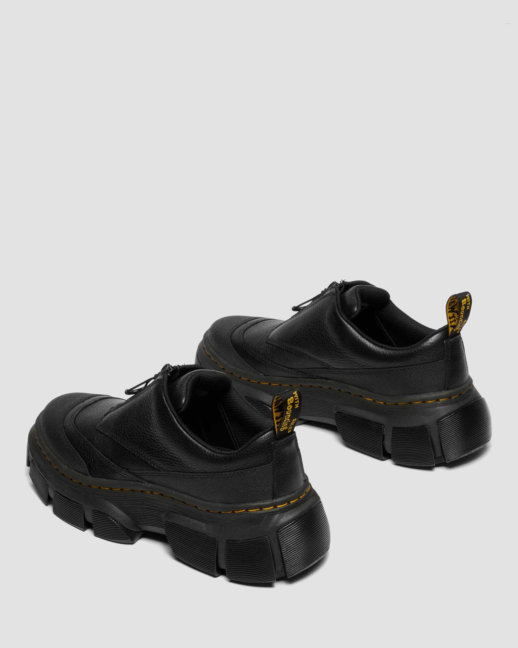 DMXL Zip Leather Shoes in Black | Dr. Martens