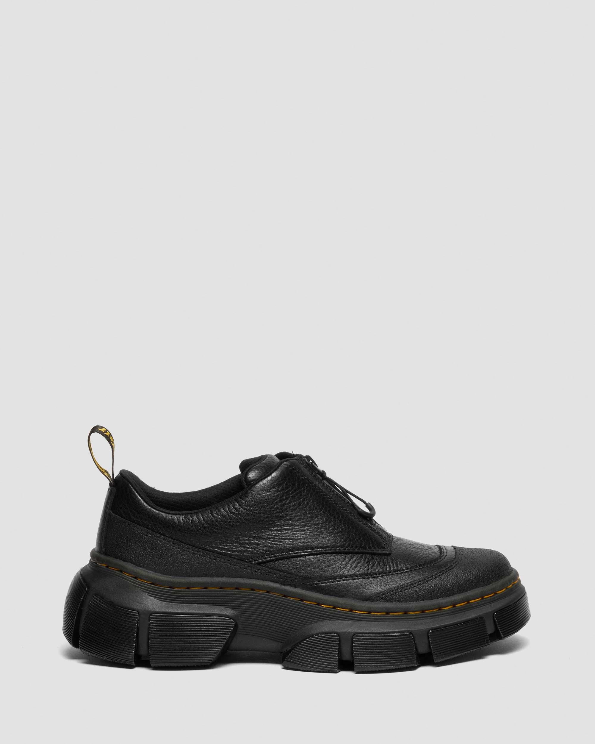 Chaussures DMXL Zip en cuir in Noir