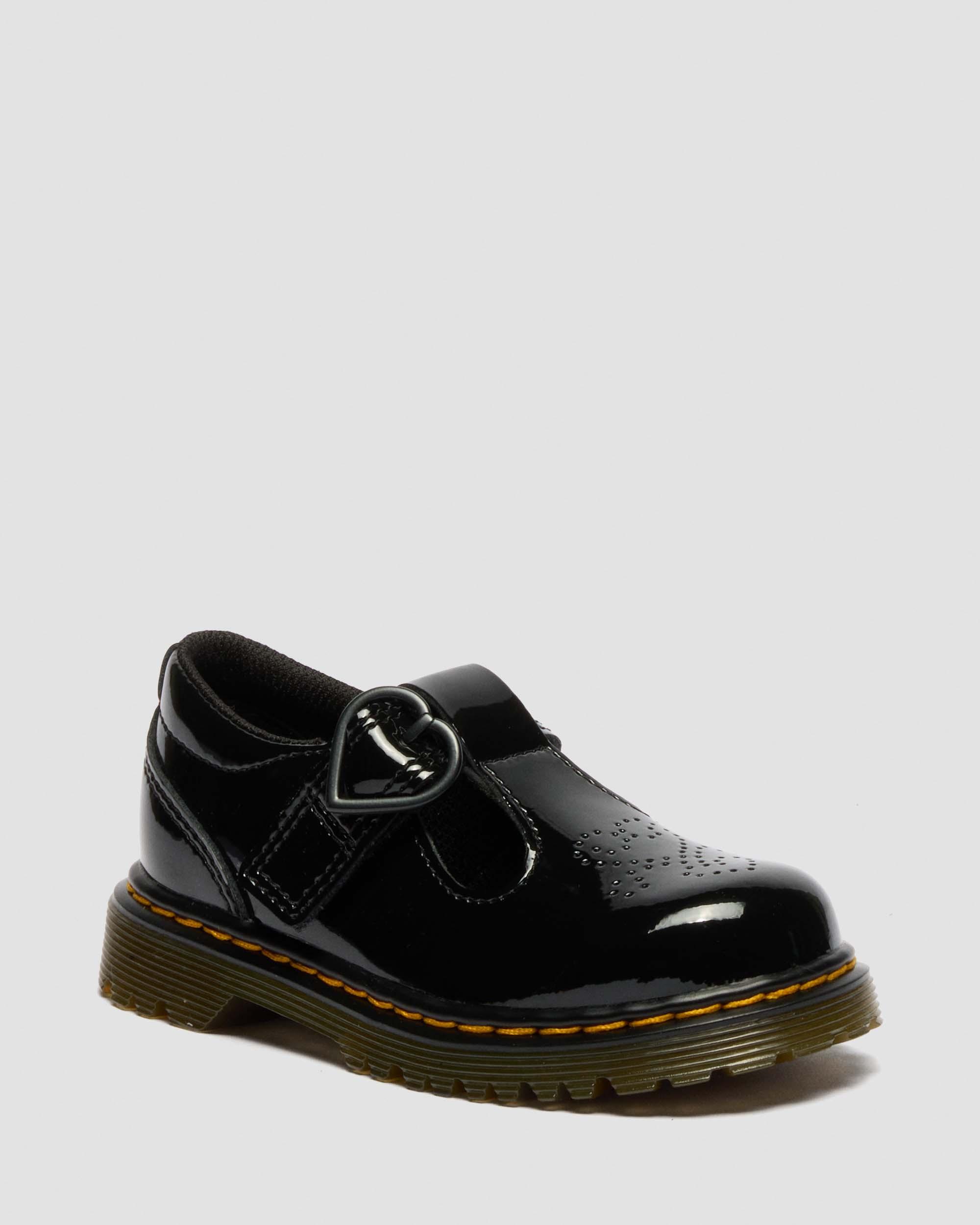 Toddler Polly II Heart Patent Leather Shoes in | Dr. Martens