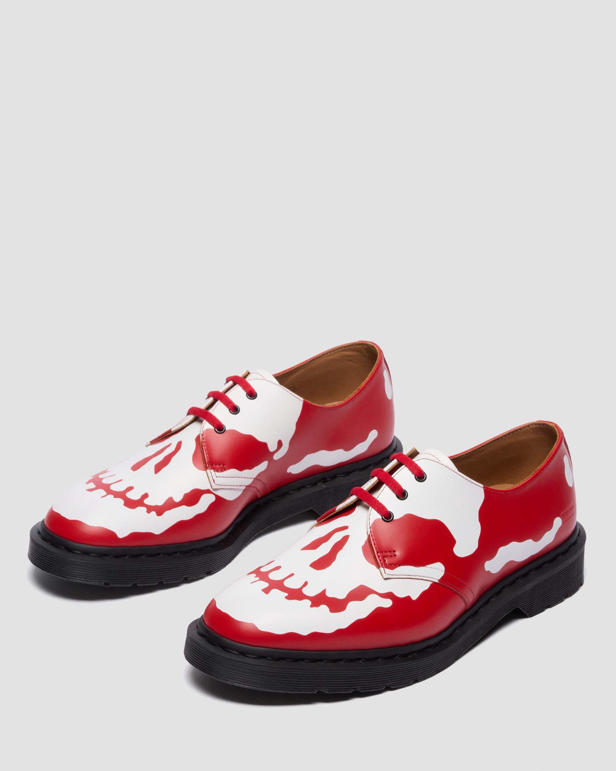 1461 SUPREME SKULL in POPPY RED+WHITE | Dr. Martens™