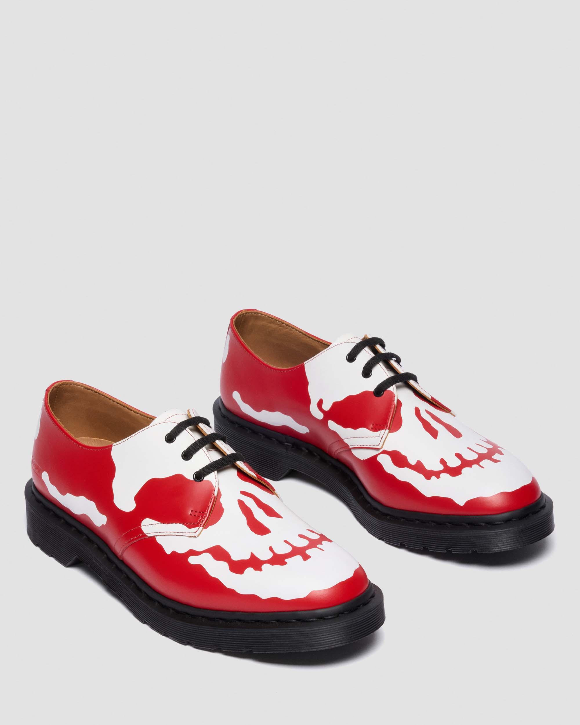 1461 SUPREME SKULL in POPPY RED+WHITE | Dr. Martens™