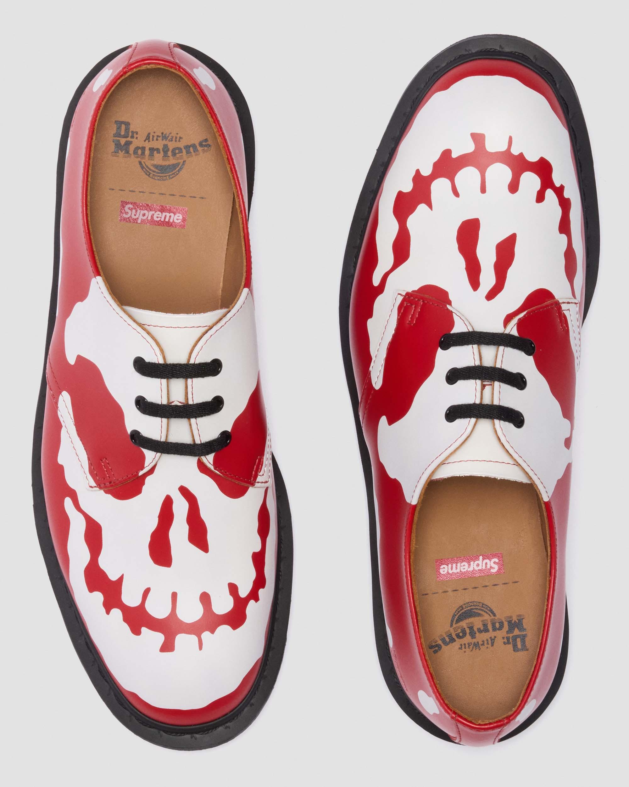 1461 SUPREME SKULL in POPPY RED+WHITE | Dr. Martens™