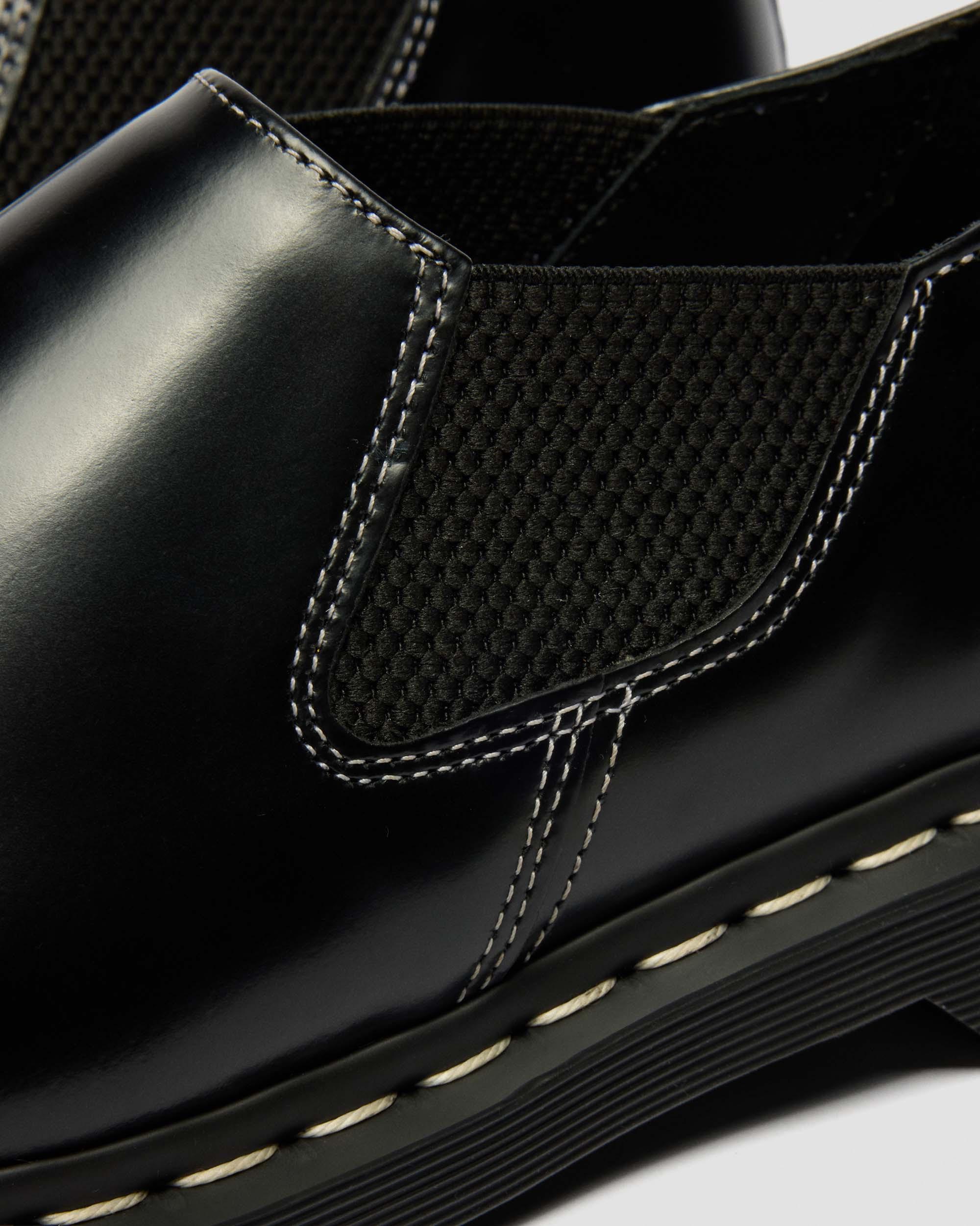 Louis Smooth Leather Slip On Shoes in BLACK | Dr. Martens™