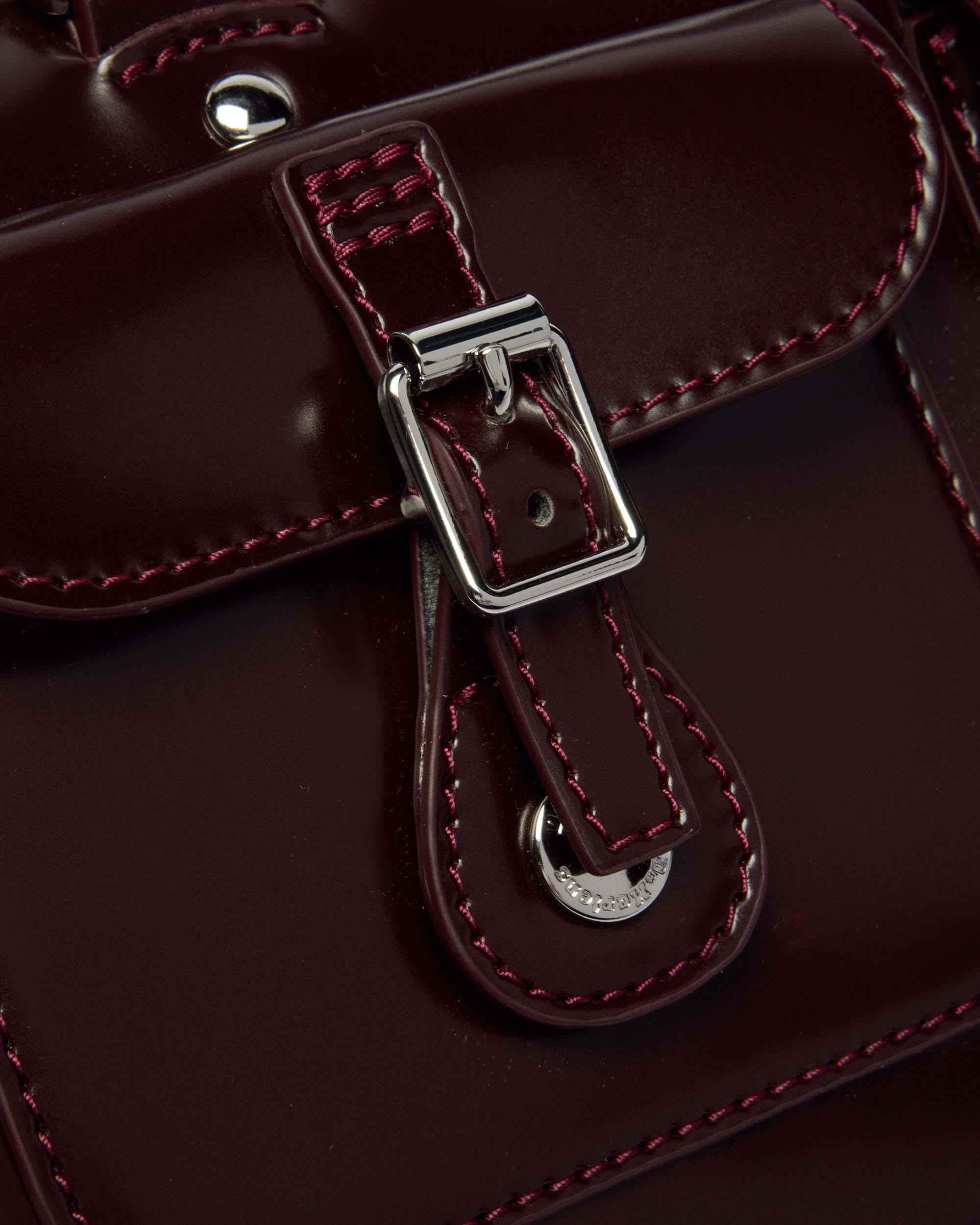 Top Handle Rub Off Leather Bag in Red | Dr. Martens