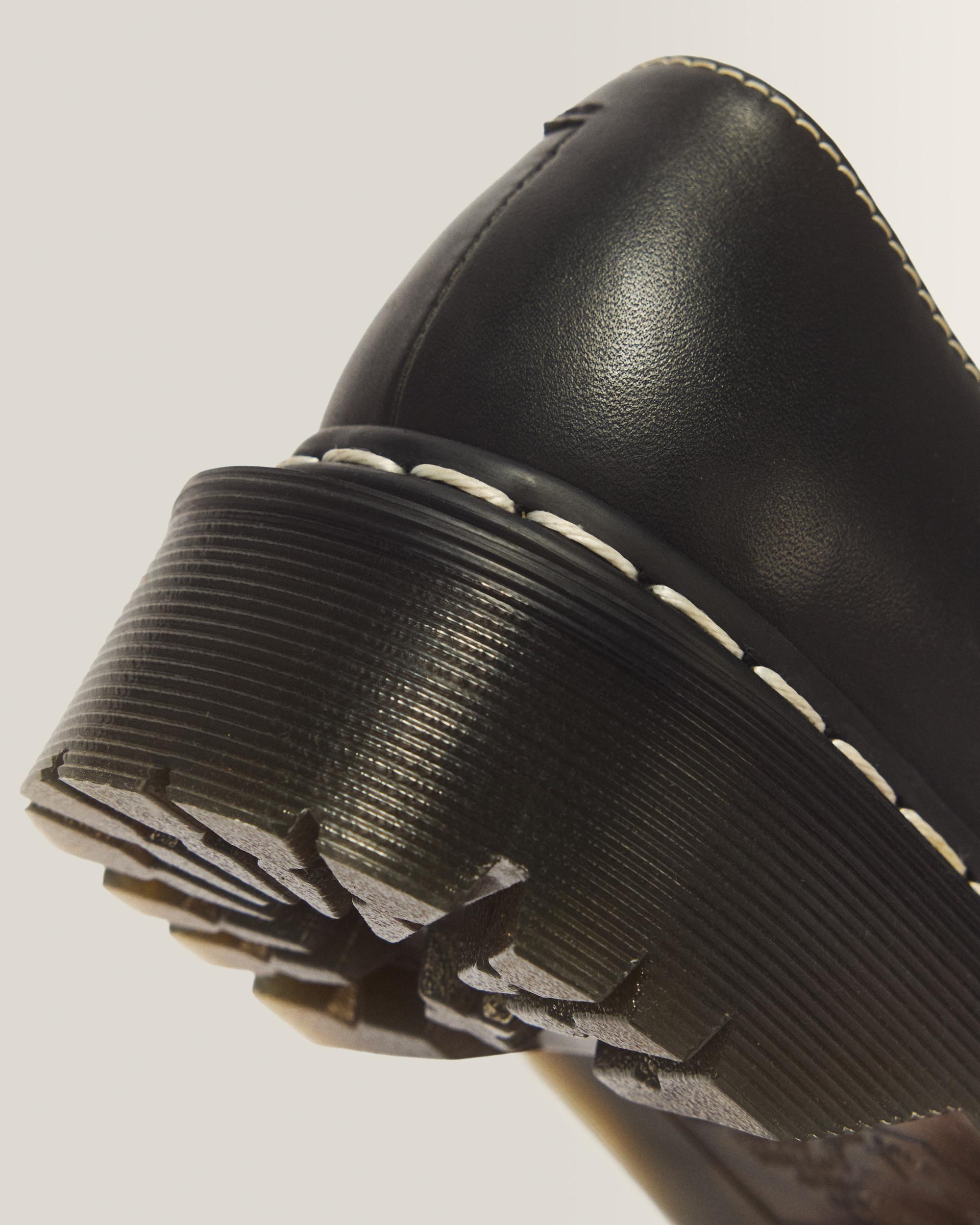 Mary Jane Bex Double Stitch Leather Shoes in Black | Dr. Martens