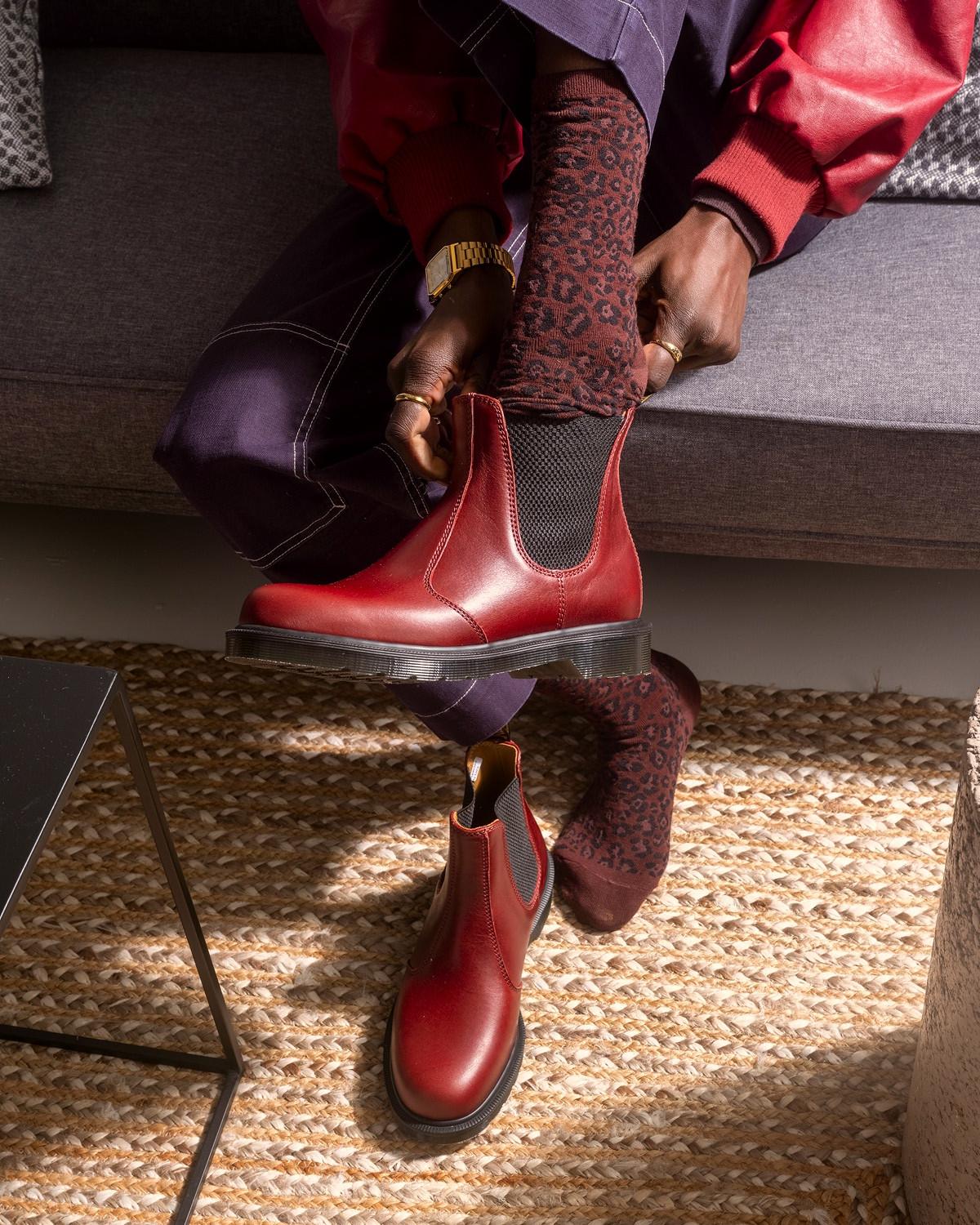 Botas Chelsea 2976 de piel Classic Calf in Burdeos