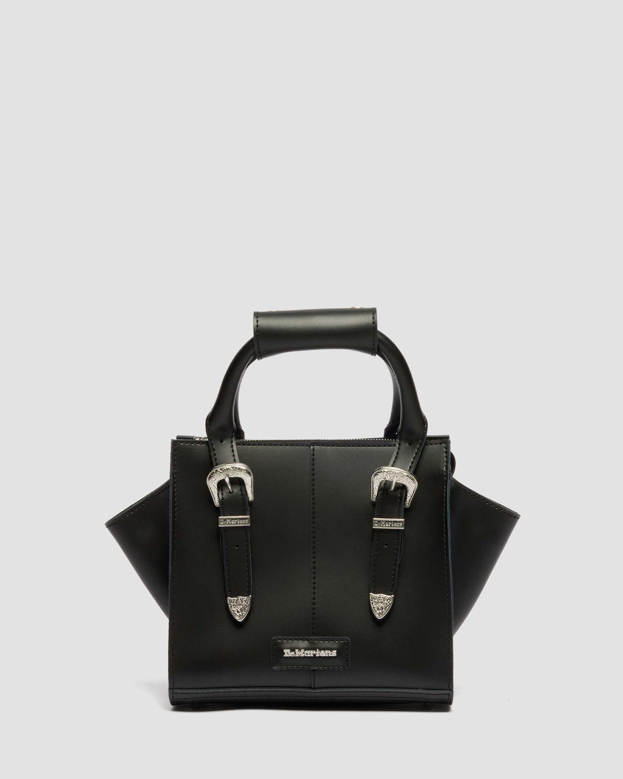 Small Kiev Leather Tote Bag in Black