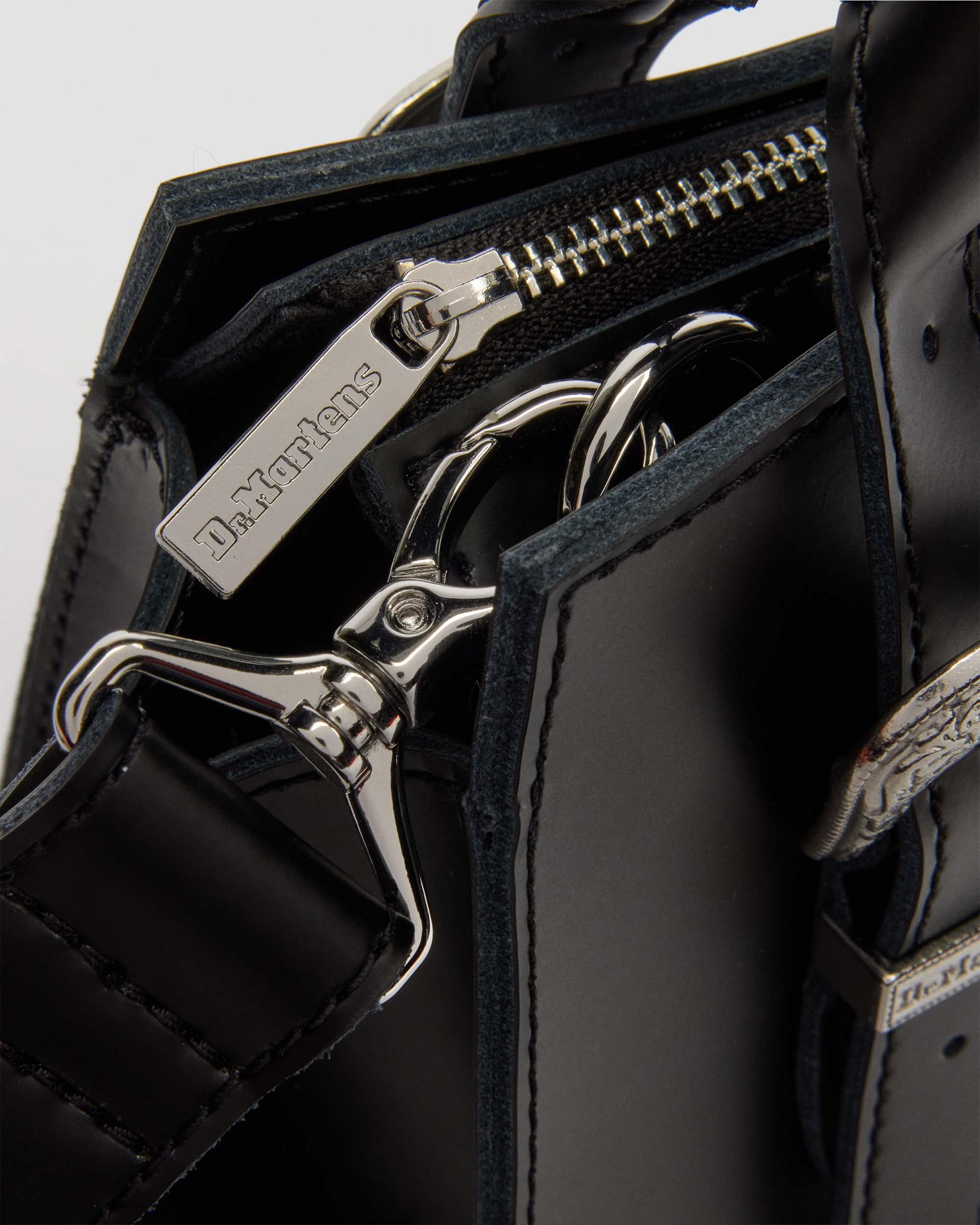 Small Kiev Leather Tote Bag in Black