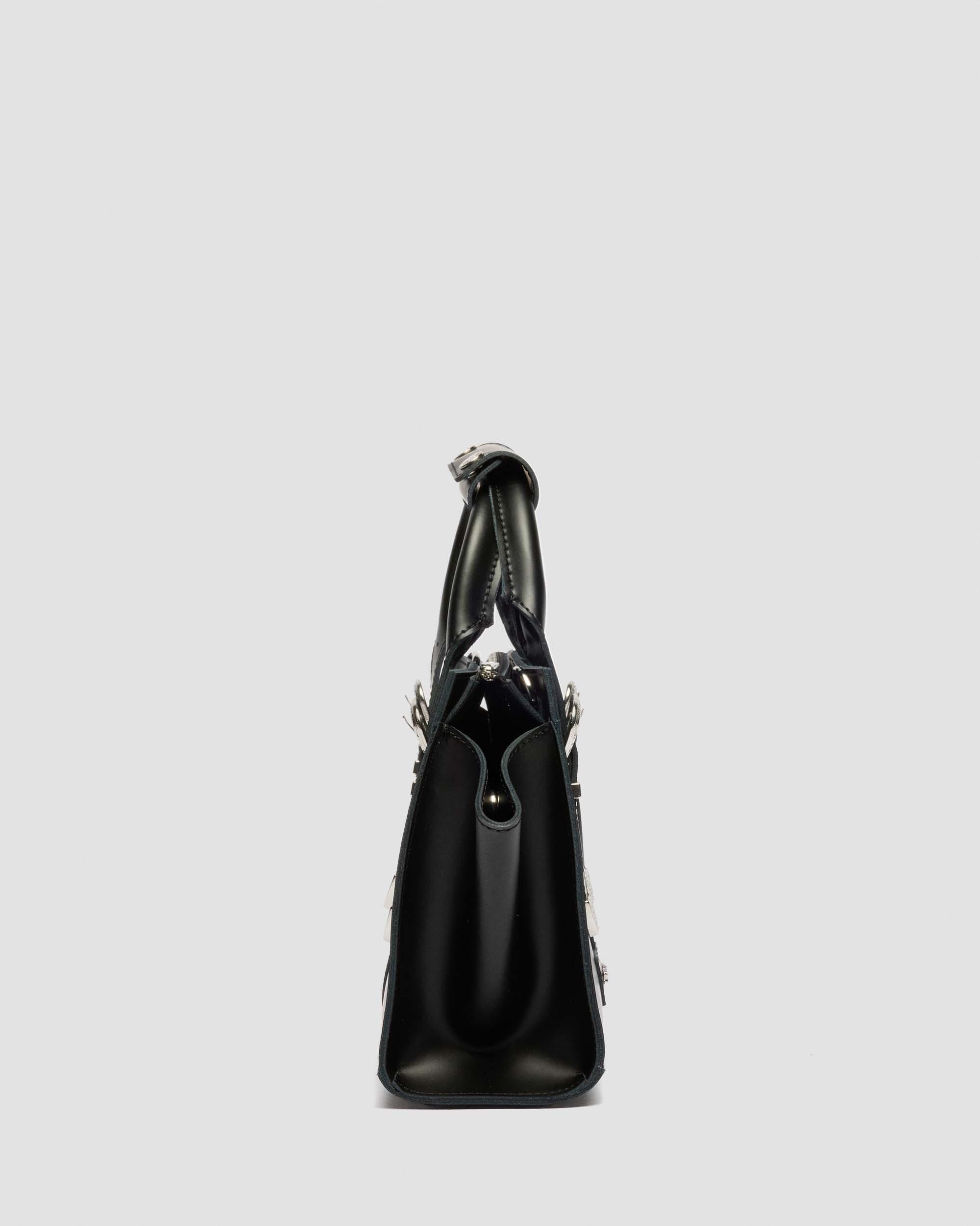 Small Kiev Leather Tote Bag in Black