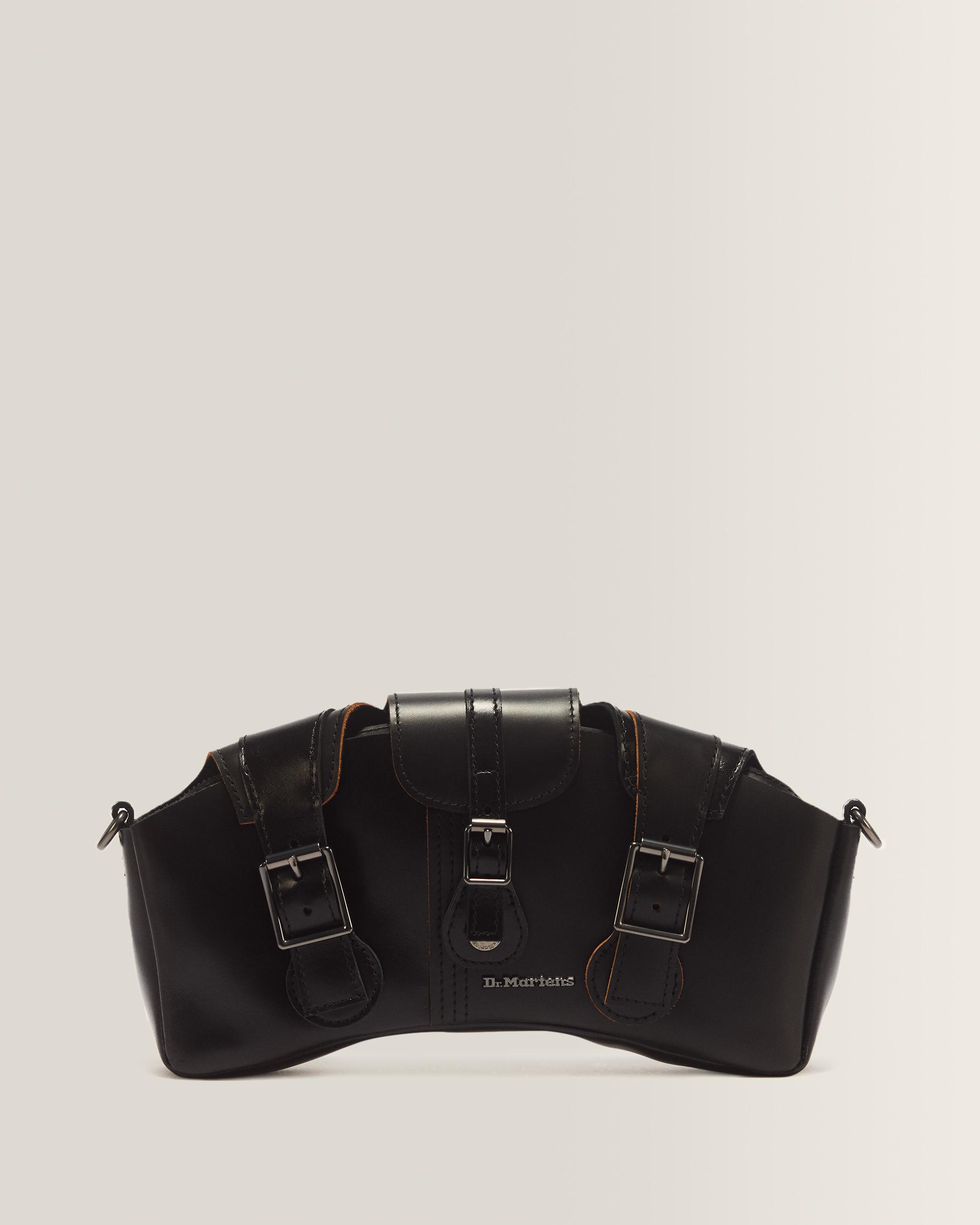 1460 Leather Baguette Shoulder Bag in Black