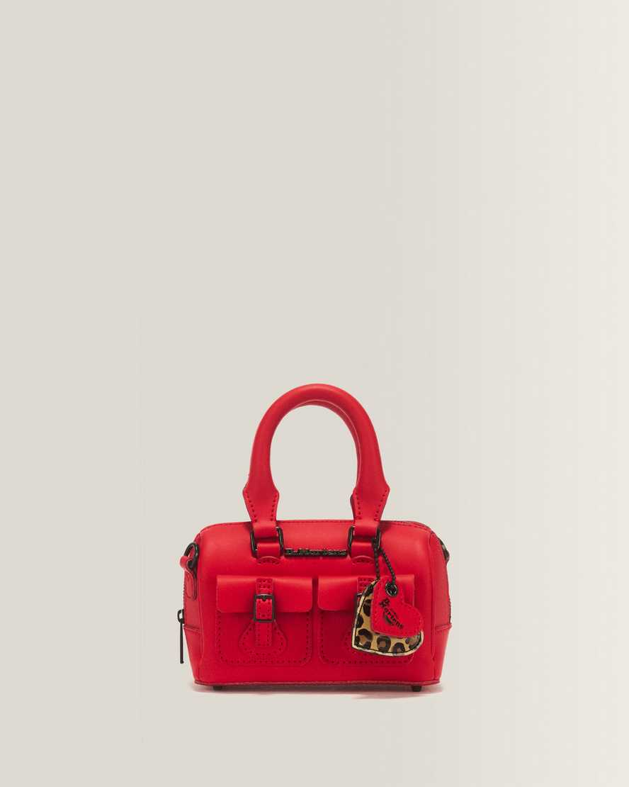 Dr. Martens Mini Top Handle Kiev Ledertasche in Rot