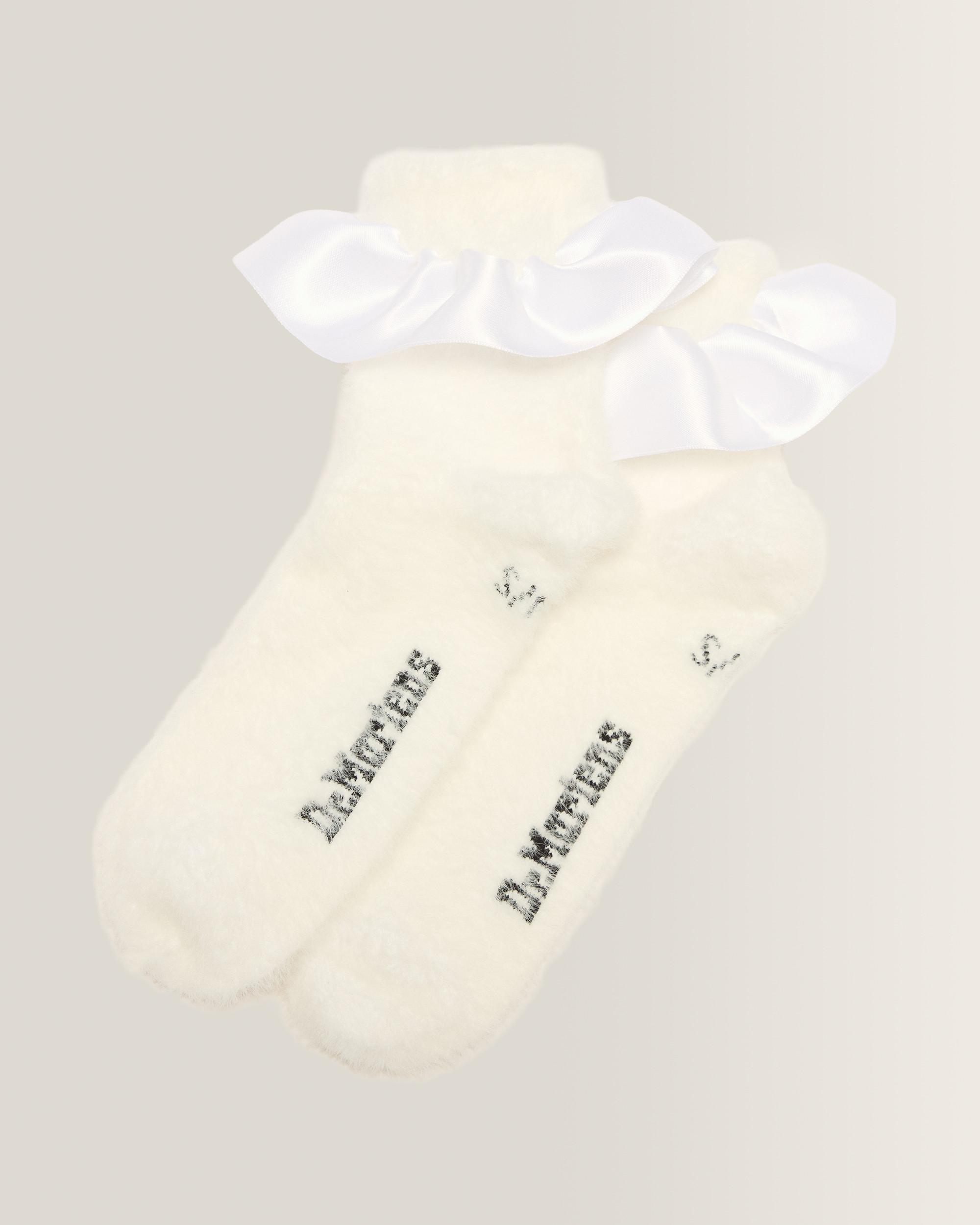 Satin Frill Fluffy Socks