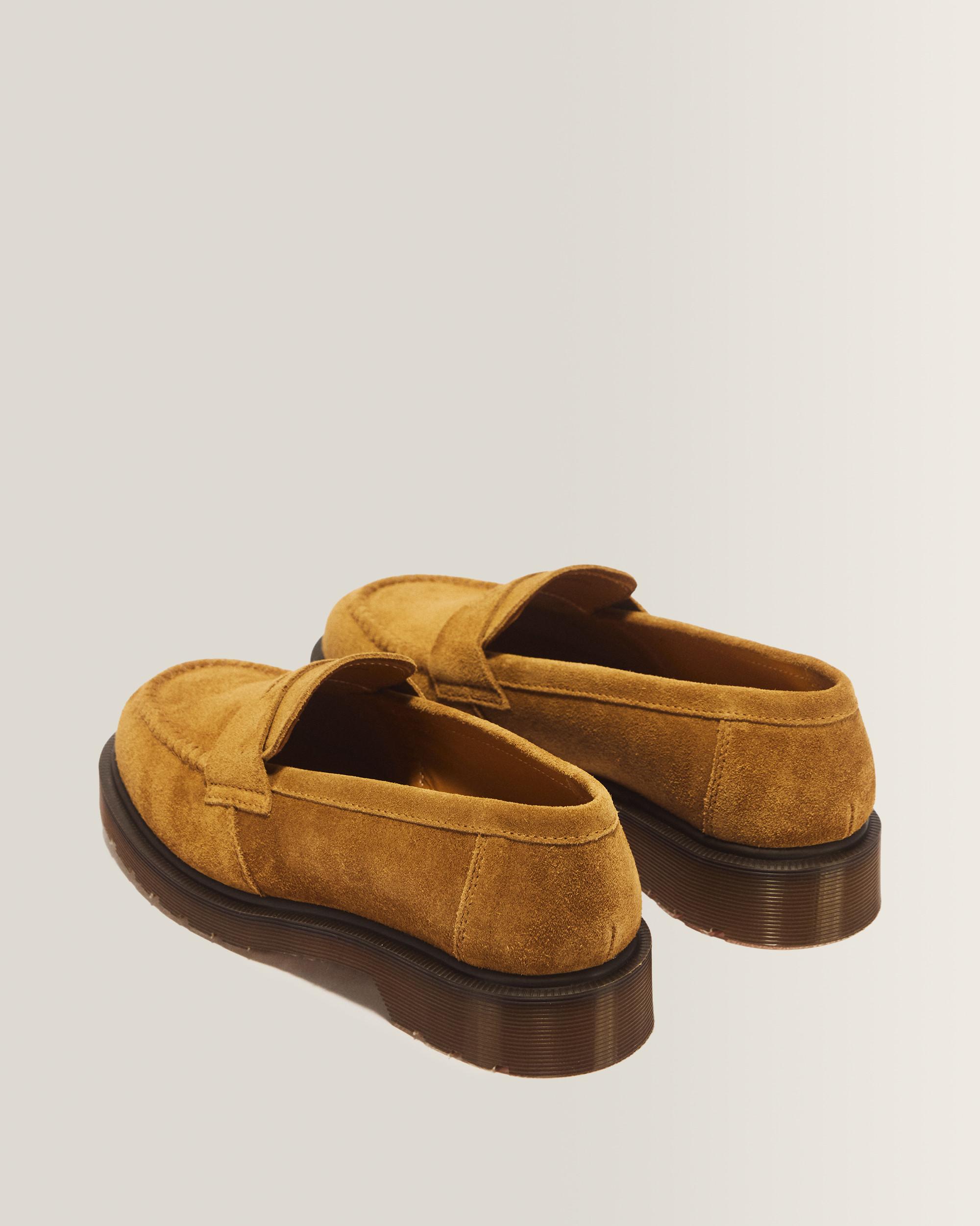 Delapre Penny-loafers i Repello Calf-mocka in Höstguld 