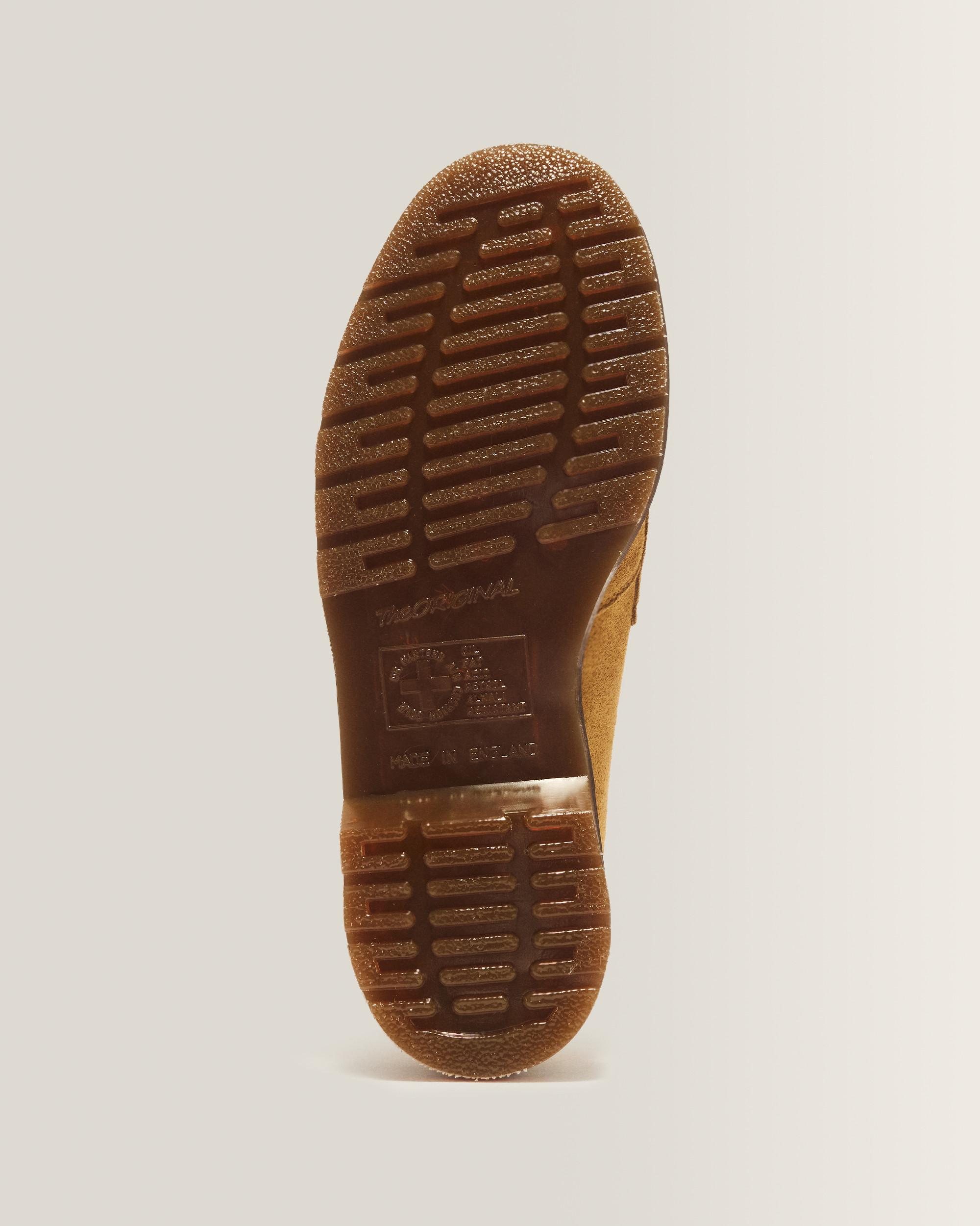 Delapre Penny-loafers i Repello Calf-mocka in Höstguld 