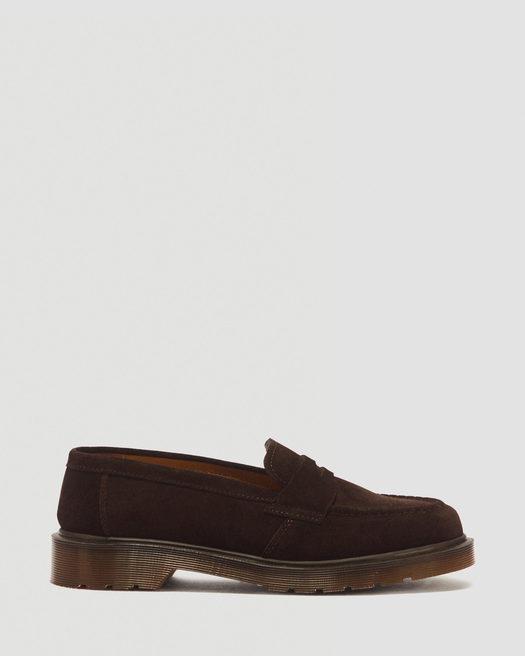 Dr. Martens Delapre Repello Kalfssuède Pennyloafers in Bruin,