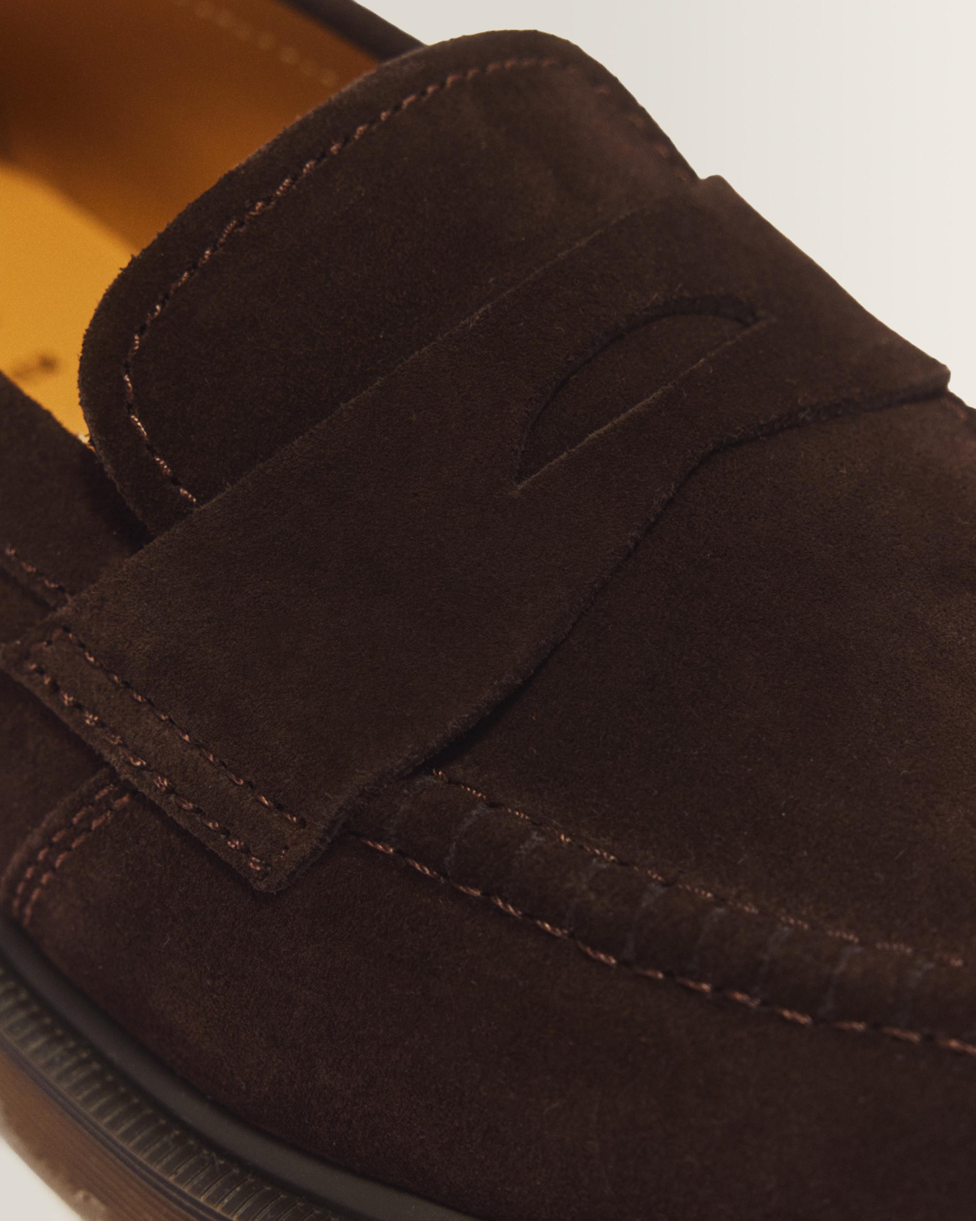 Mocassins Delapre en daim Repello Calf in Marron