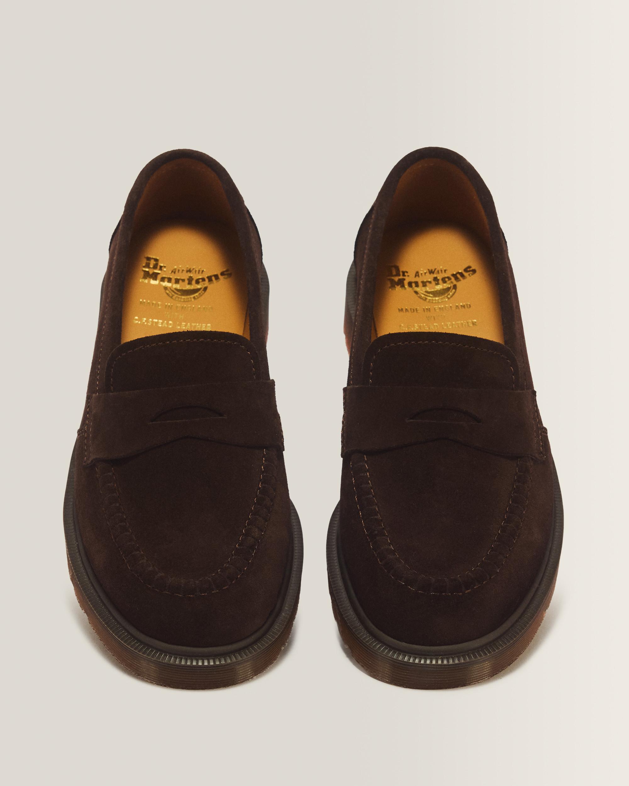 Mocassins Delapre en daim Repello Calf in Marron