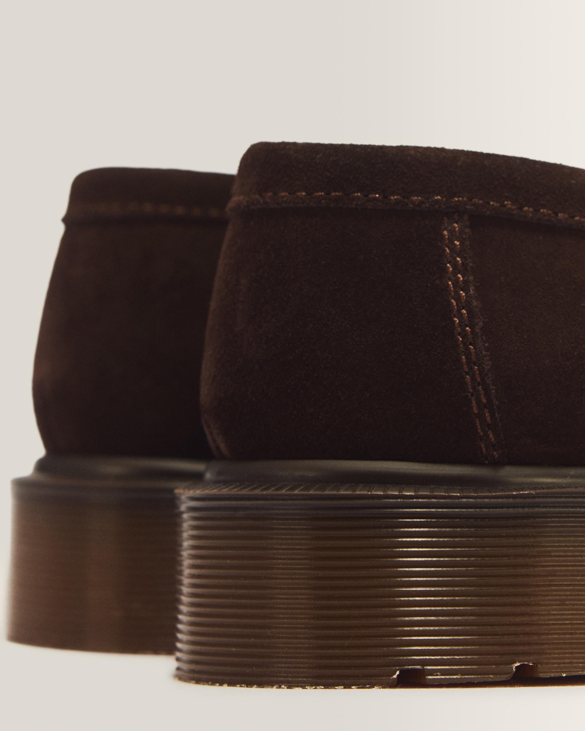 Mocassins Delapre en daim Repello Calf in Marron