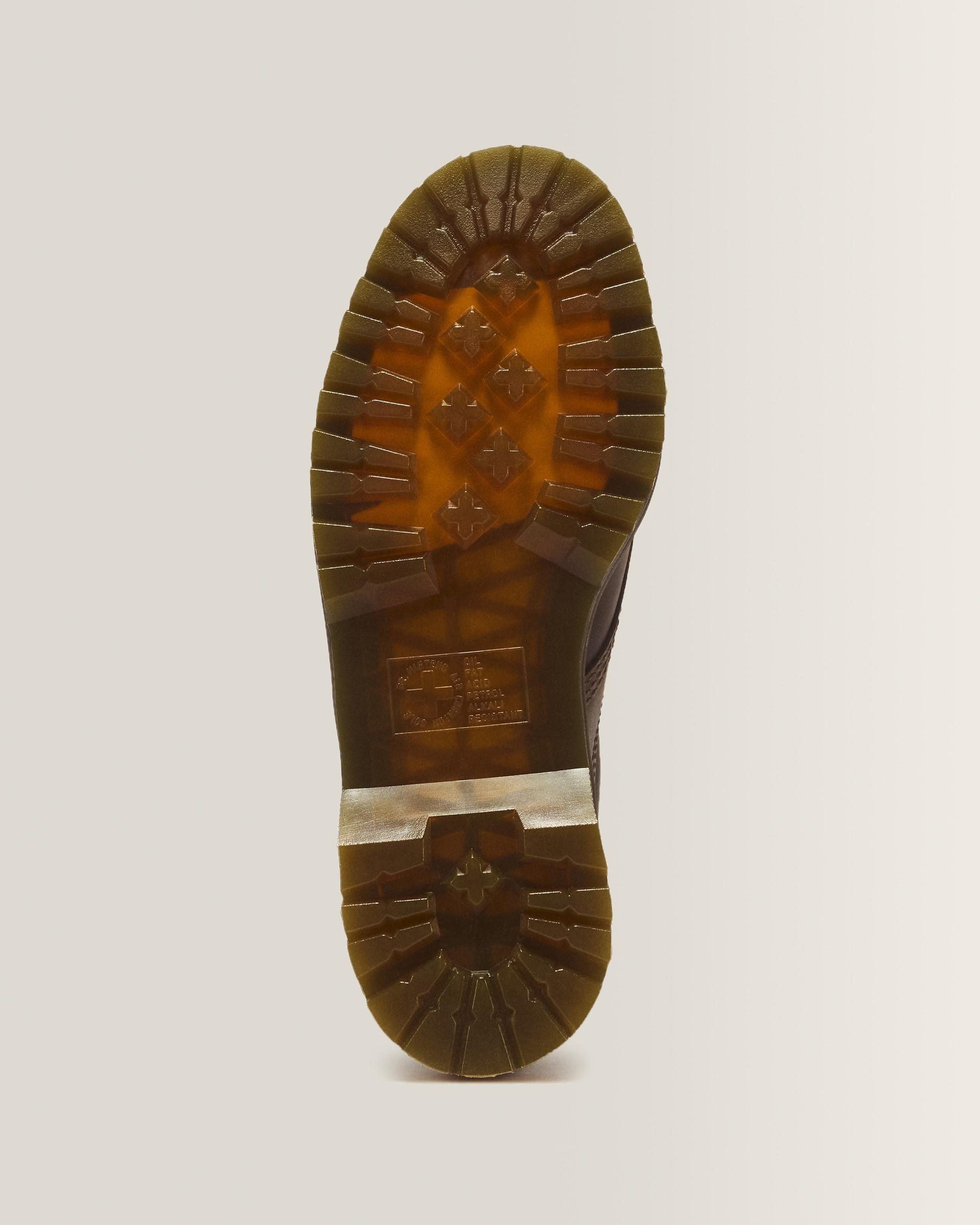 Lowell 4 Eye Crazy Horse Leather Moc Toe Shoes in Brown