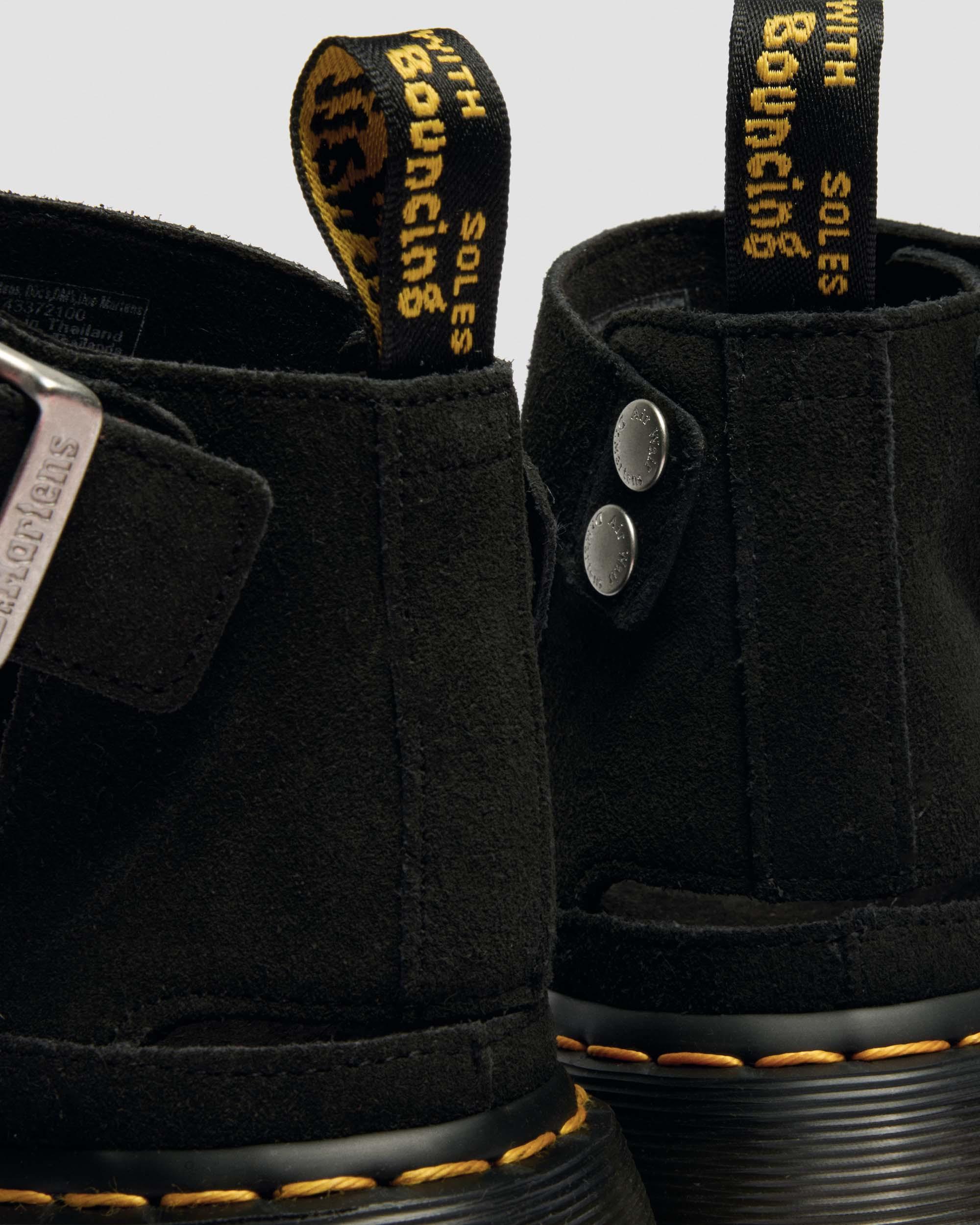 Clarissa Strap Hair On Leather Quad Sandals in Crème & Noir