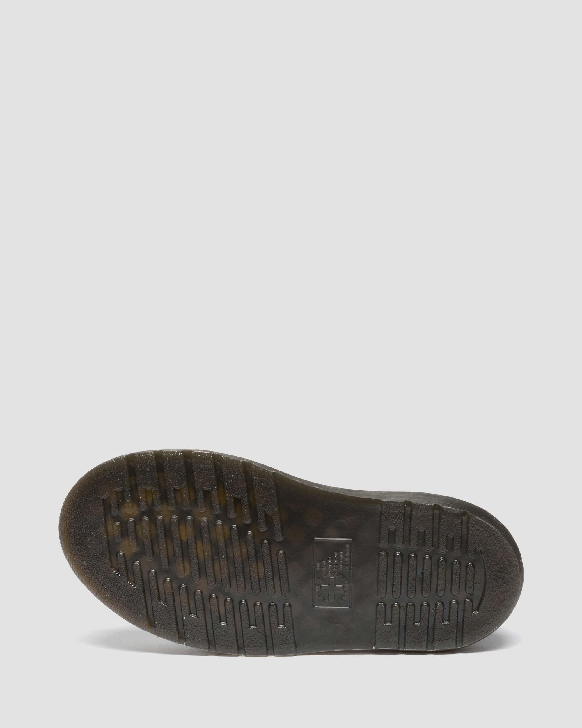 Clarissa Strap Croc Embossed Leather Quad Sandals in Dark Brown